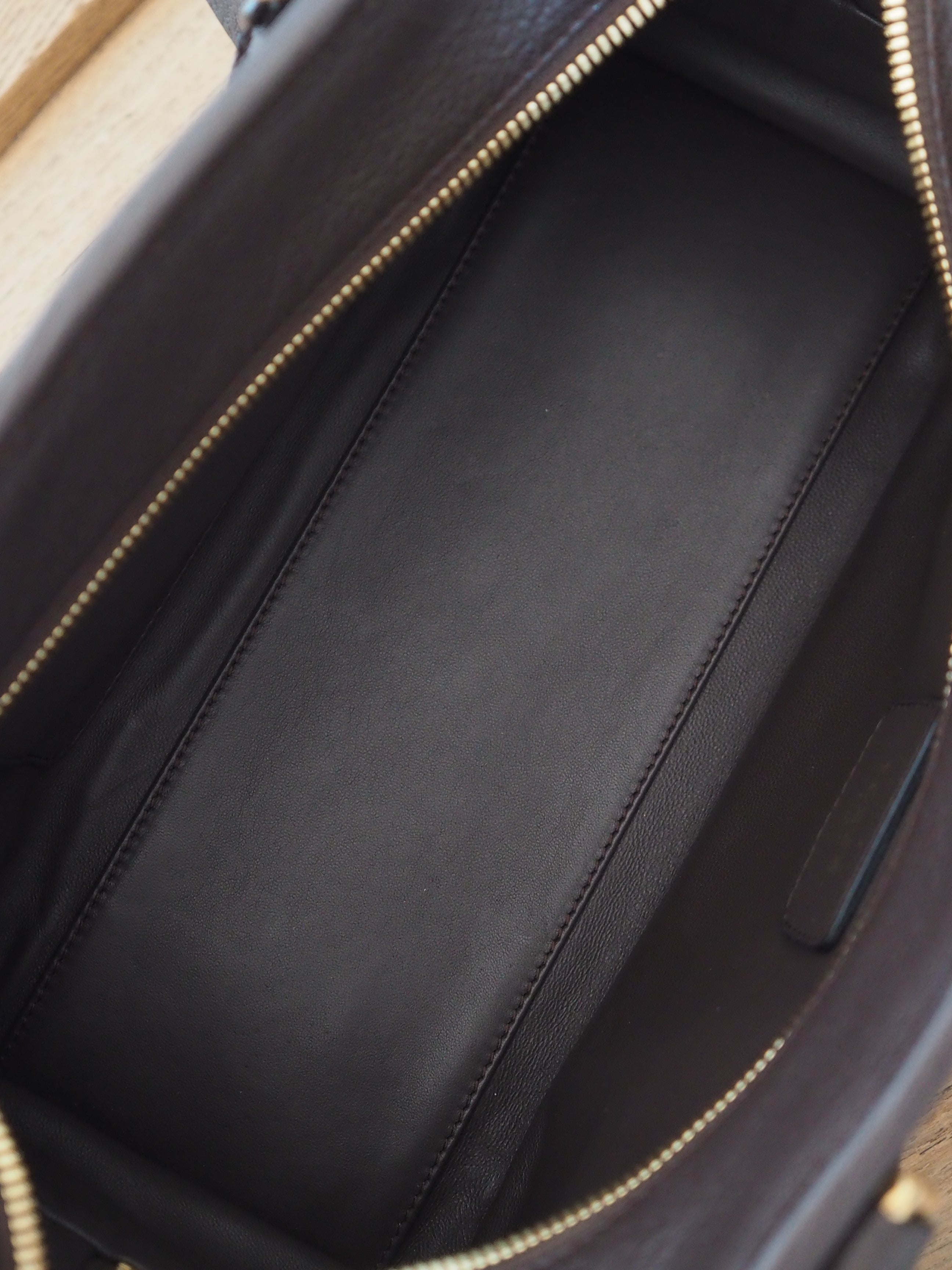 LOEWE ロエベ アマソナ 28 ボストン ハンド バッグ ブラウン ゴールド