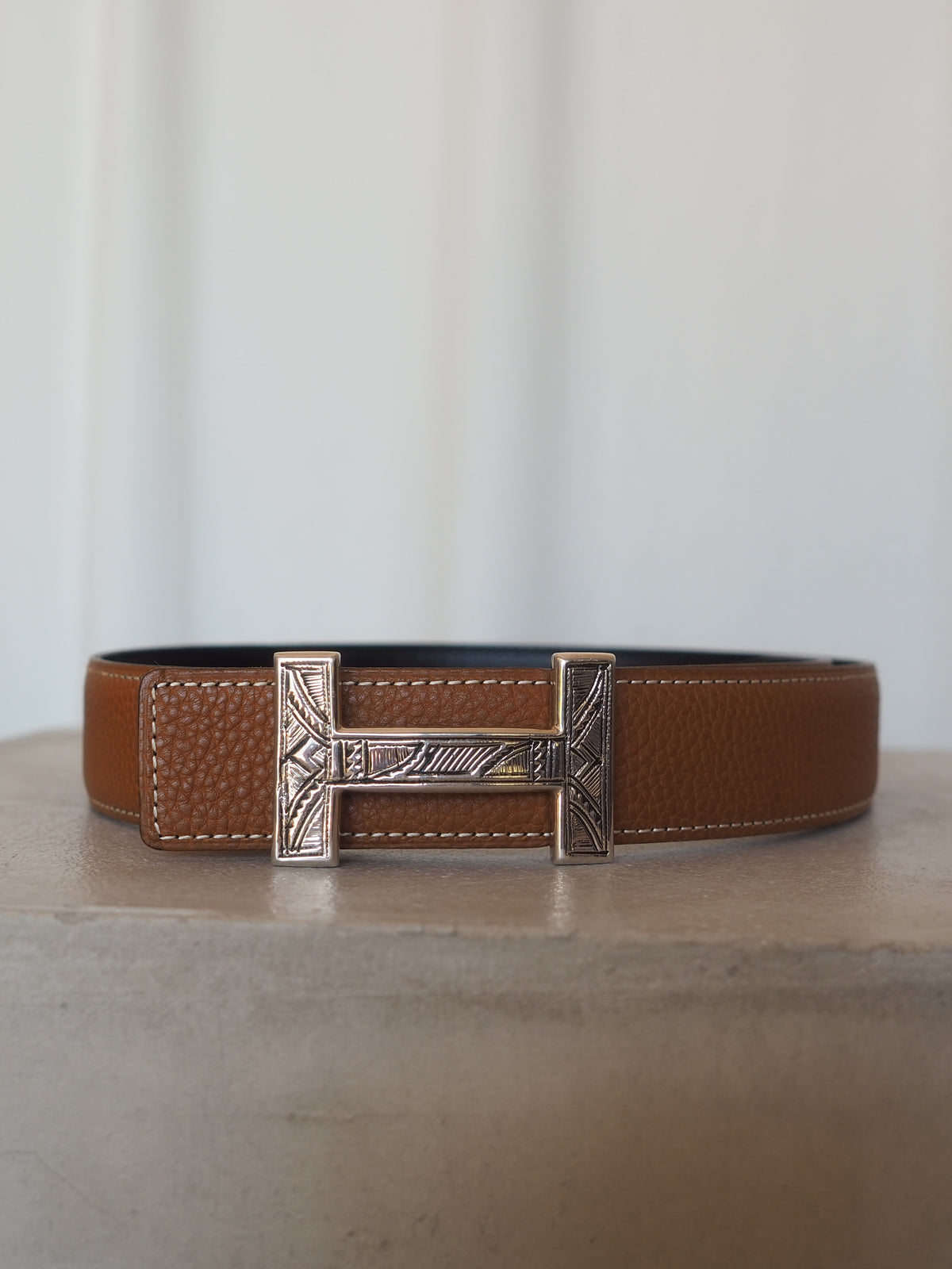 HERMÈS Leather Belt 70