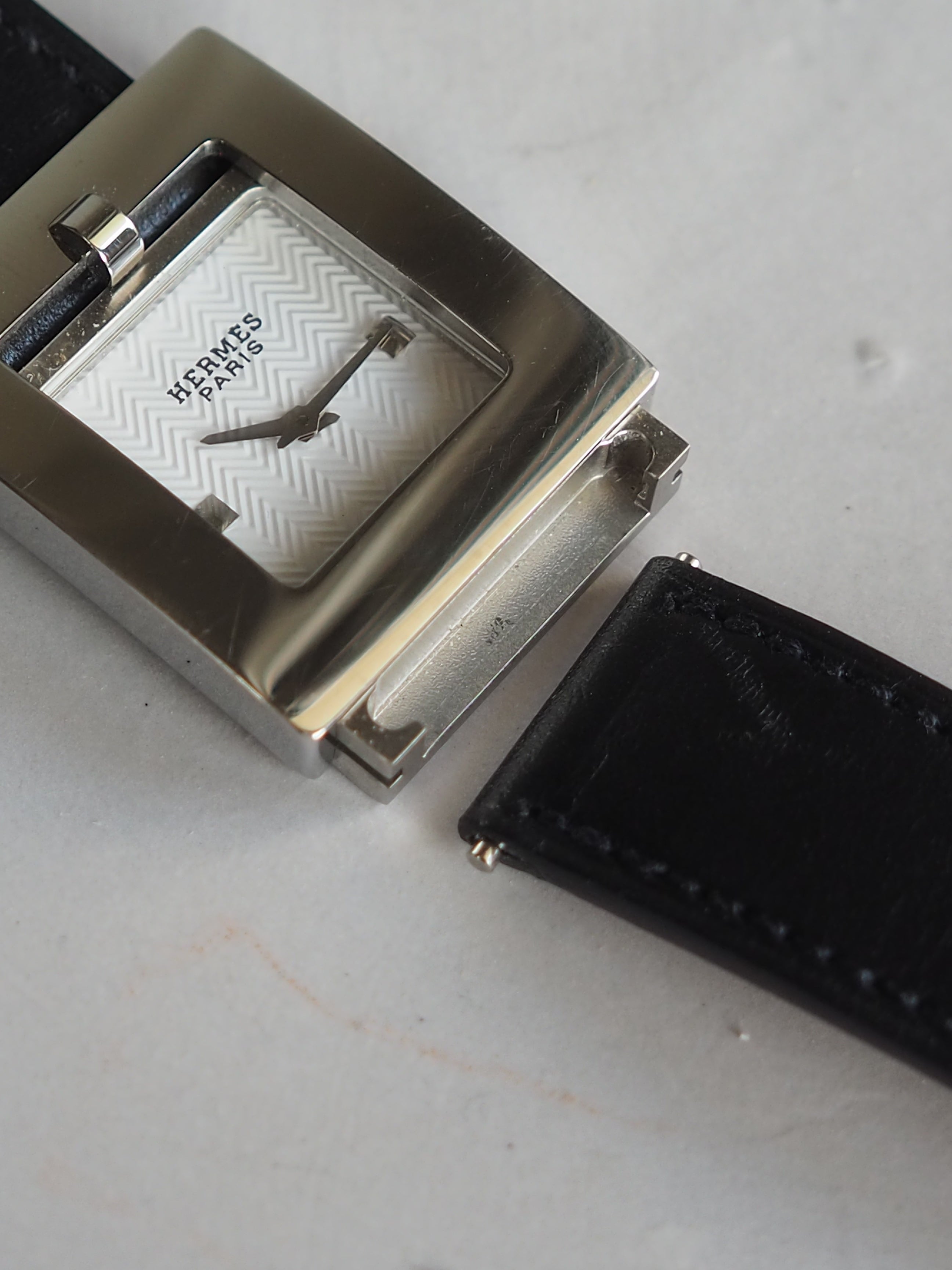 HERMES エルメス ベルト ウォッチ 腕時計 シルバー 2色 ブラック
