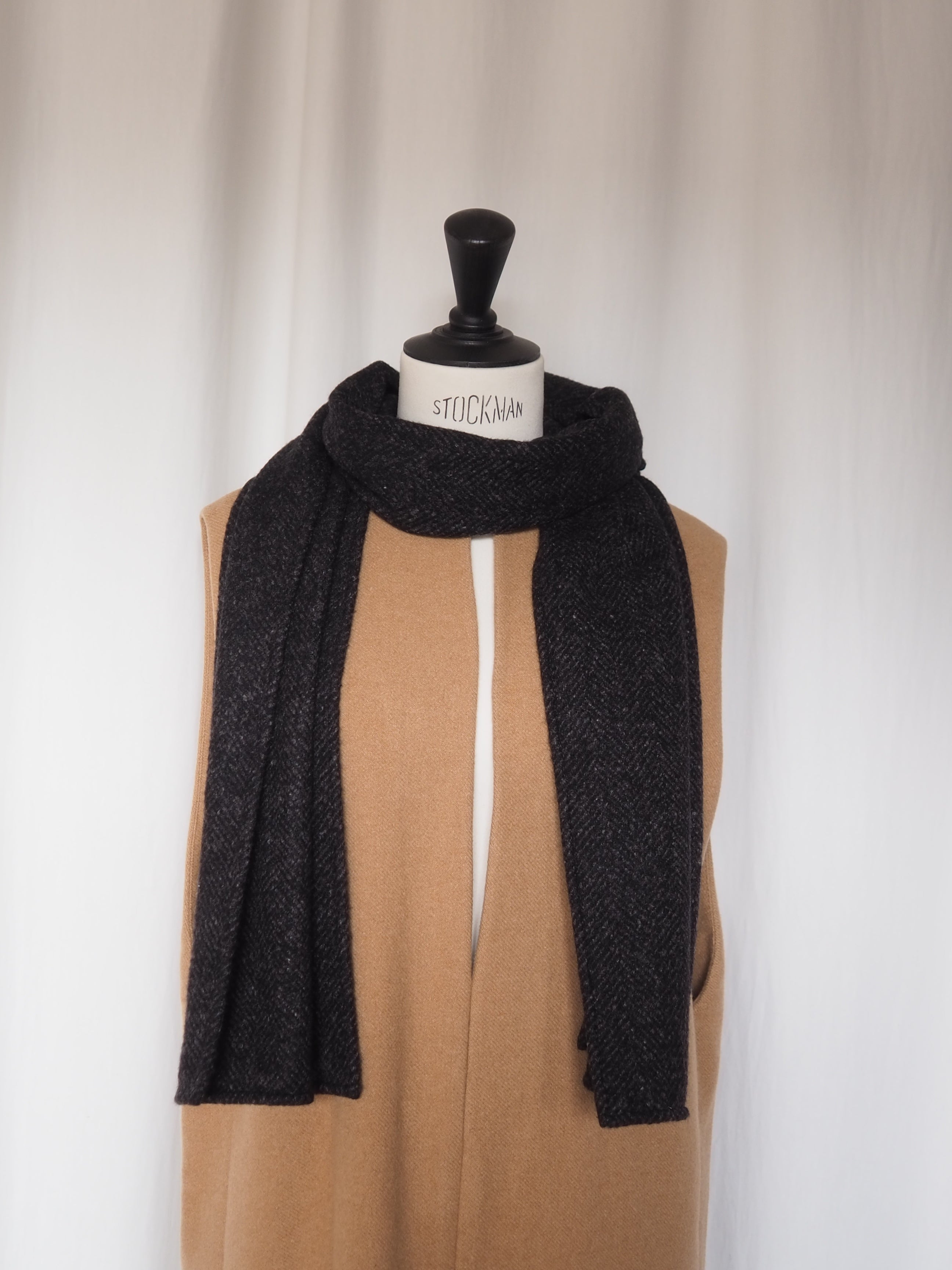 エルメス カシミヤ マルジェラ期 マフラー HERMÈS by Martin Margiela エルメス マルジェラ期 ヘリンボーン