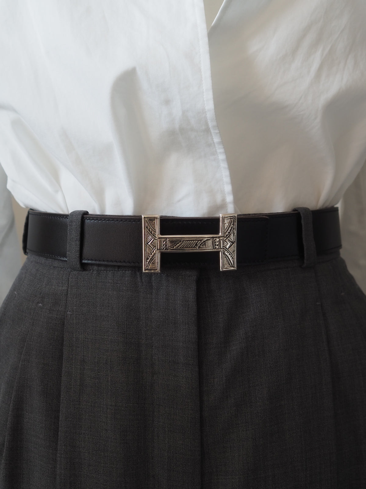 HERMÈS Leather Belt 70