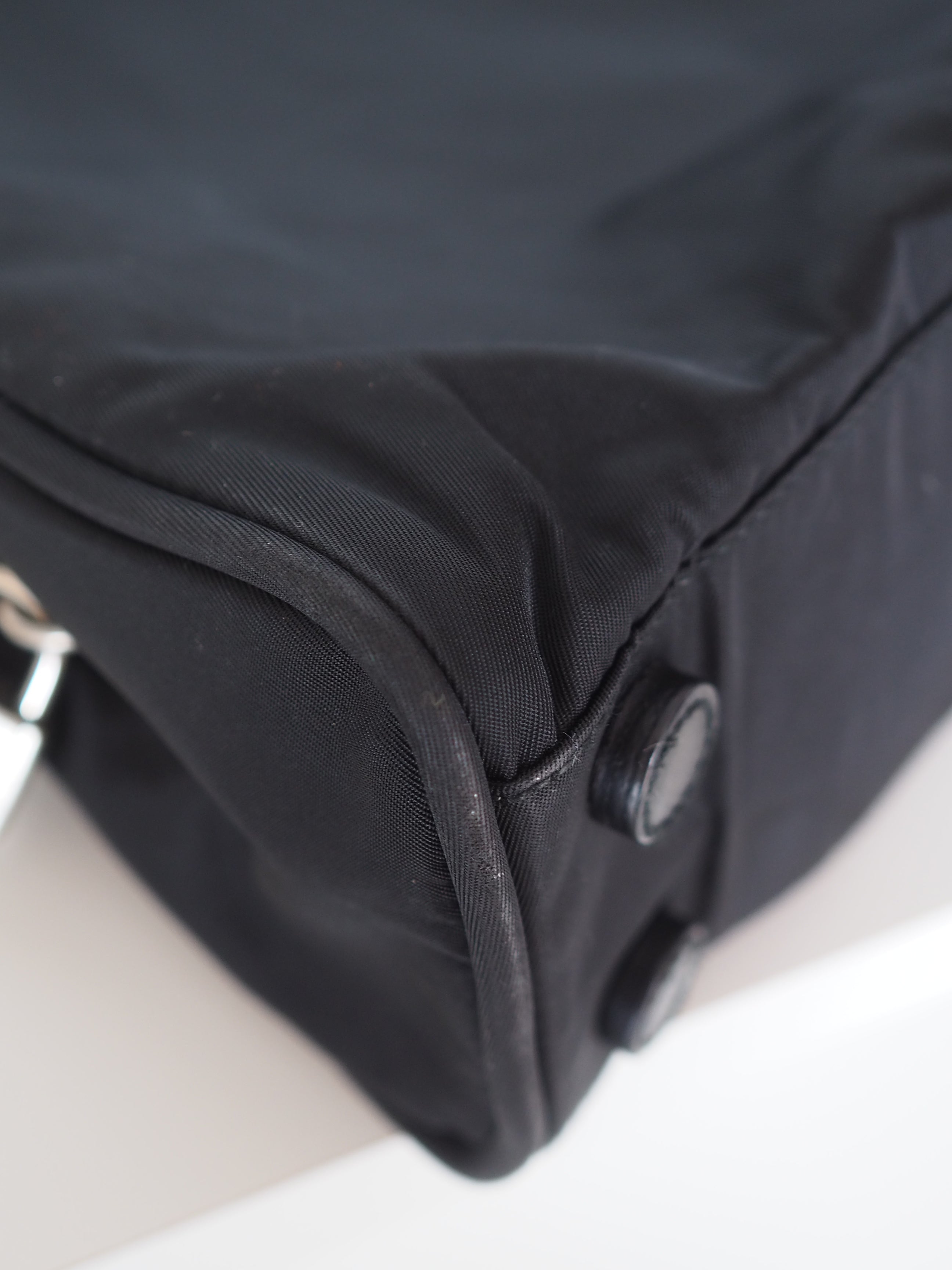 PRADA Nylon Triangle Plate Shoulder bag