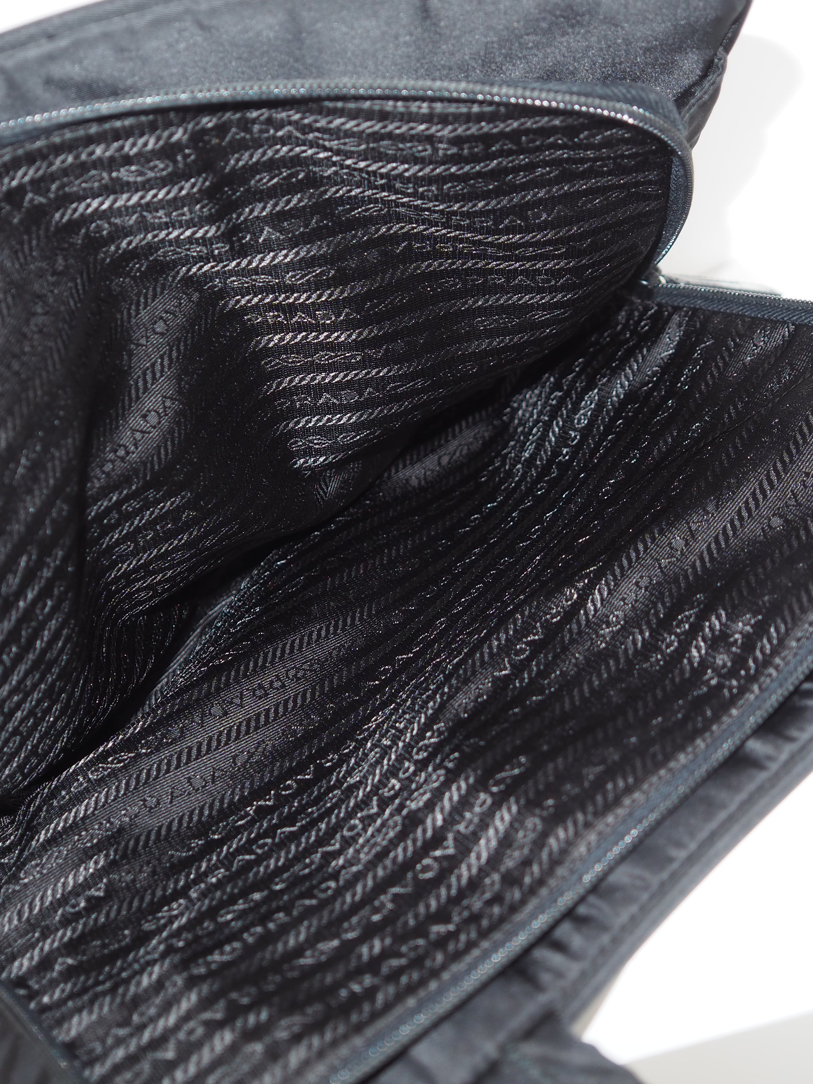 PRADA Nylon Triangle Plate Shoulder bag