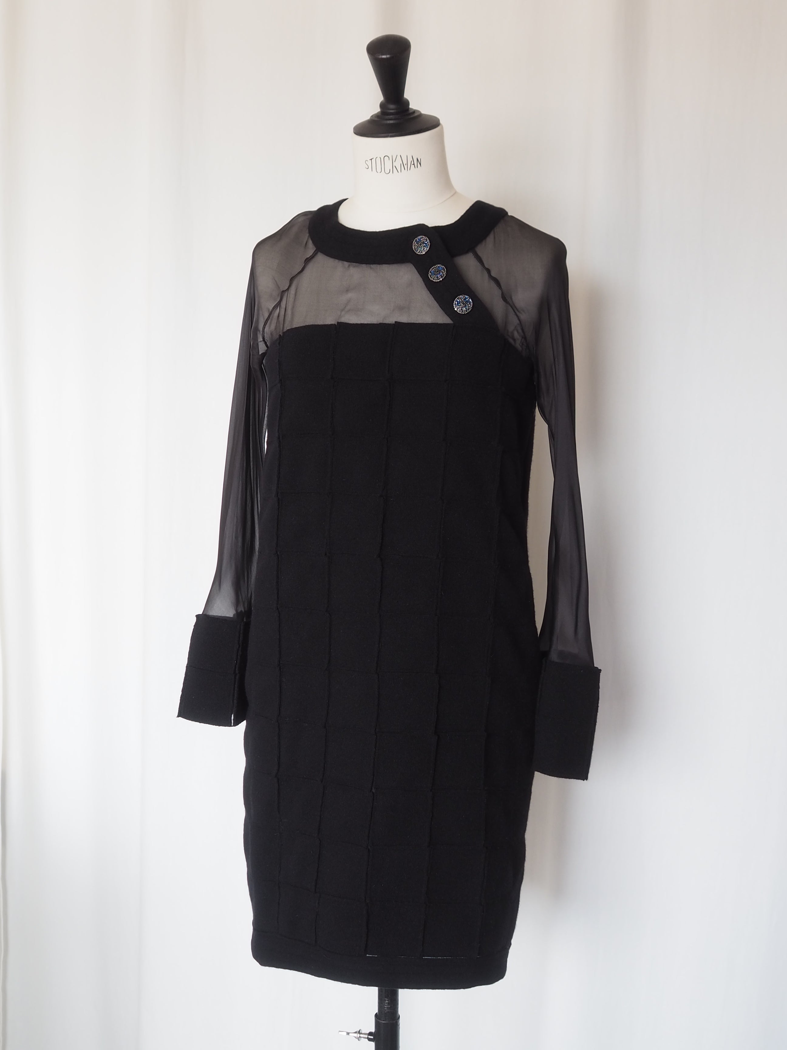 CHANEL Sheer Panel Dress