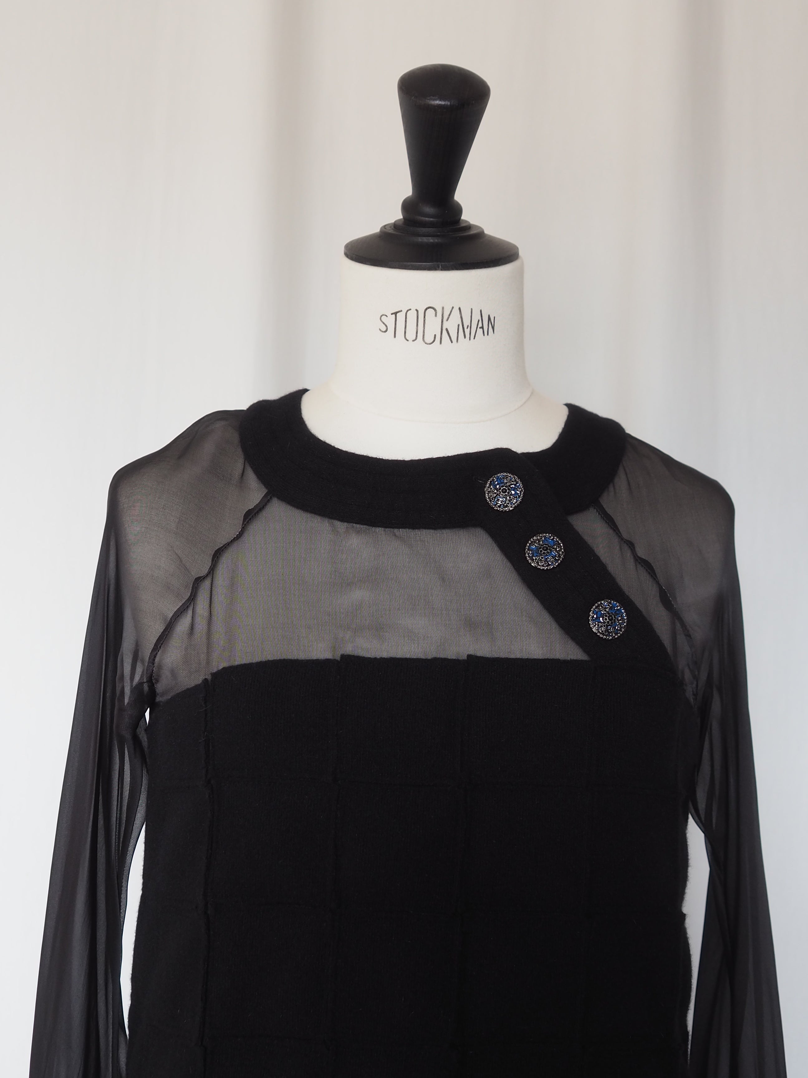 CHANEL Sheer Panel Dress