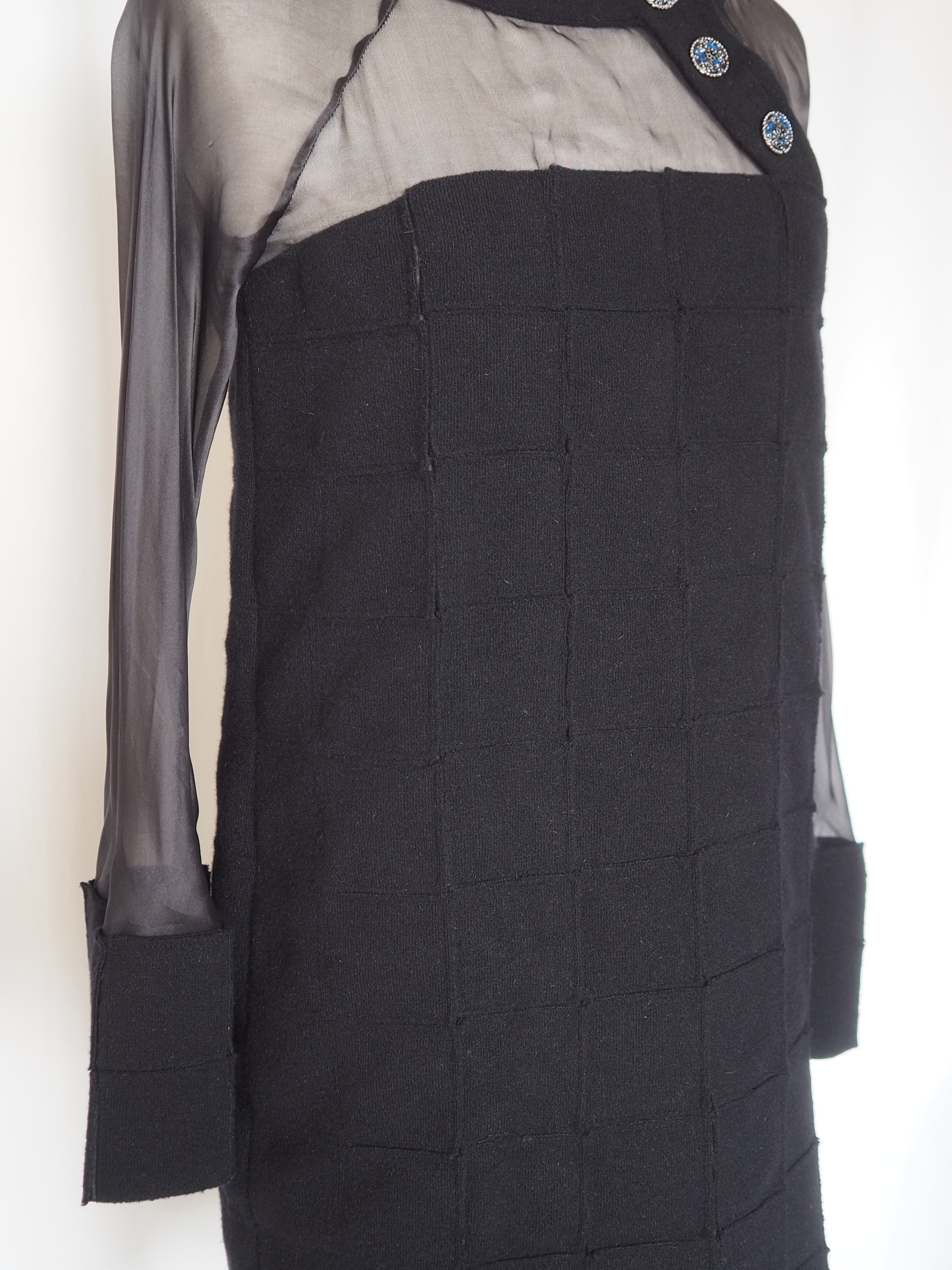 CHANEL Sheer Panel Dress