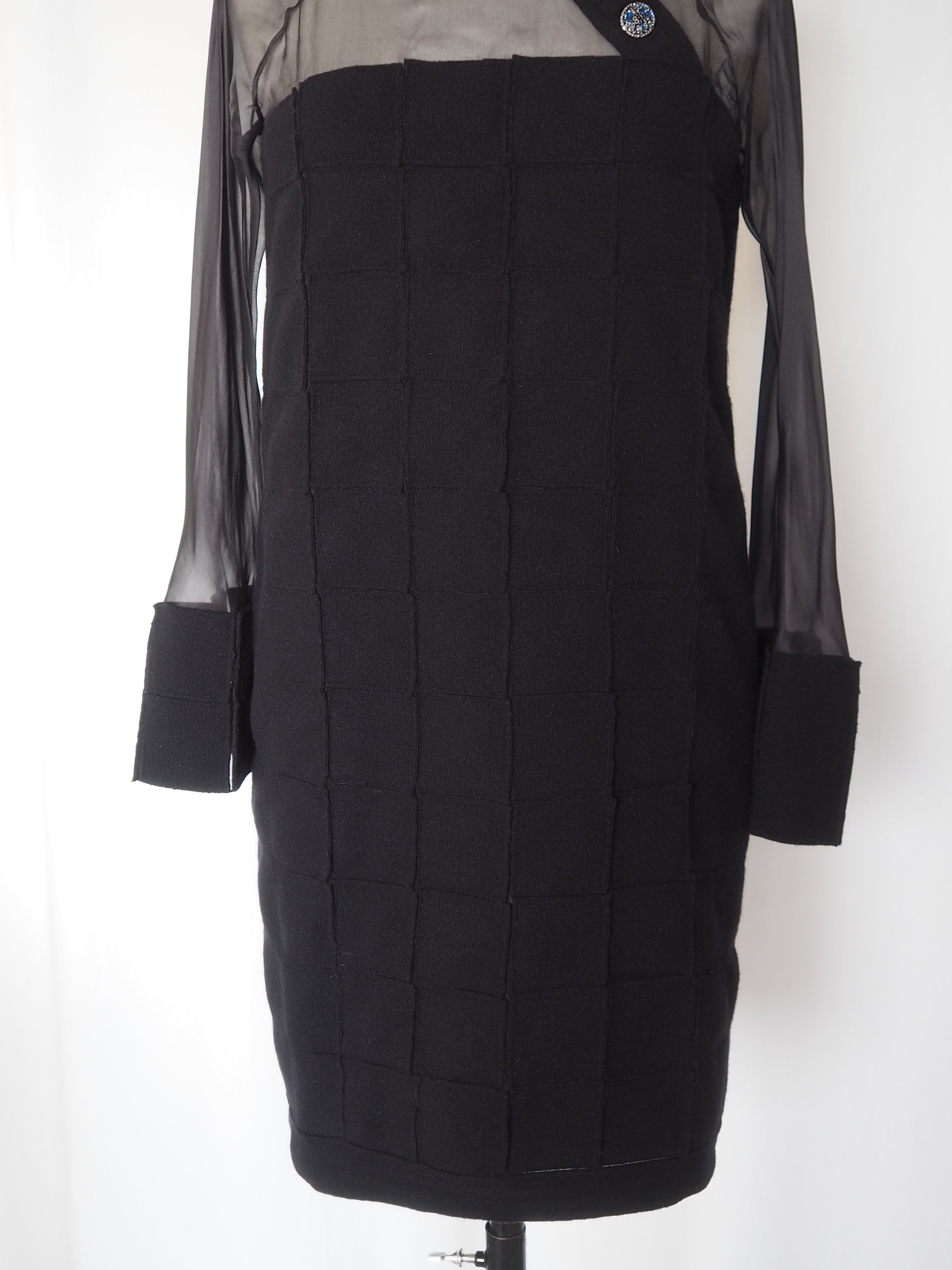 CHANEL Sheer Panel Dress