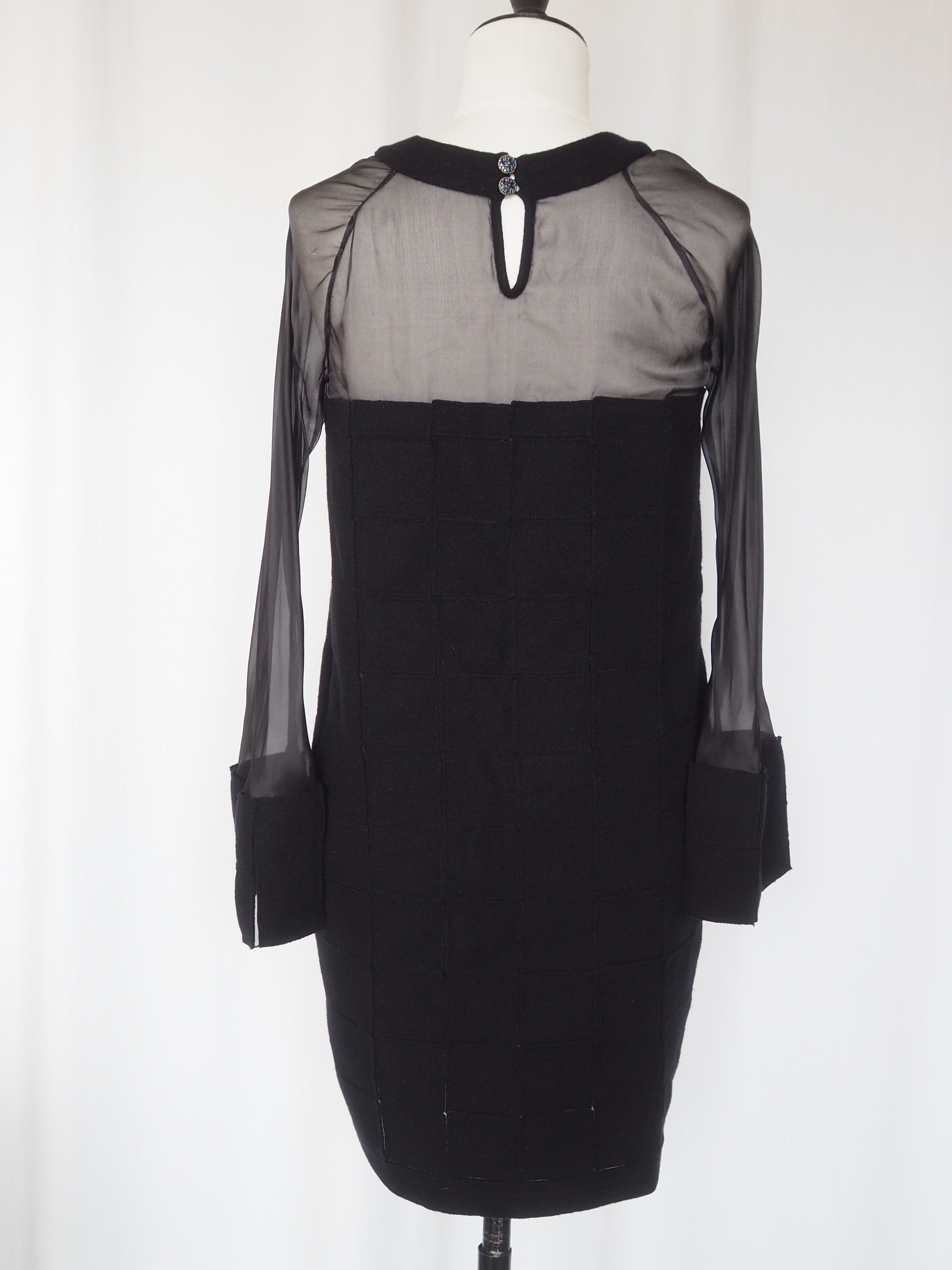 CHANEL Sheer Panel Dress