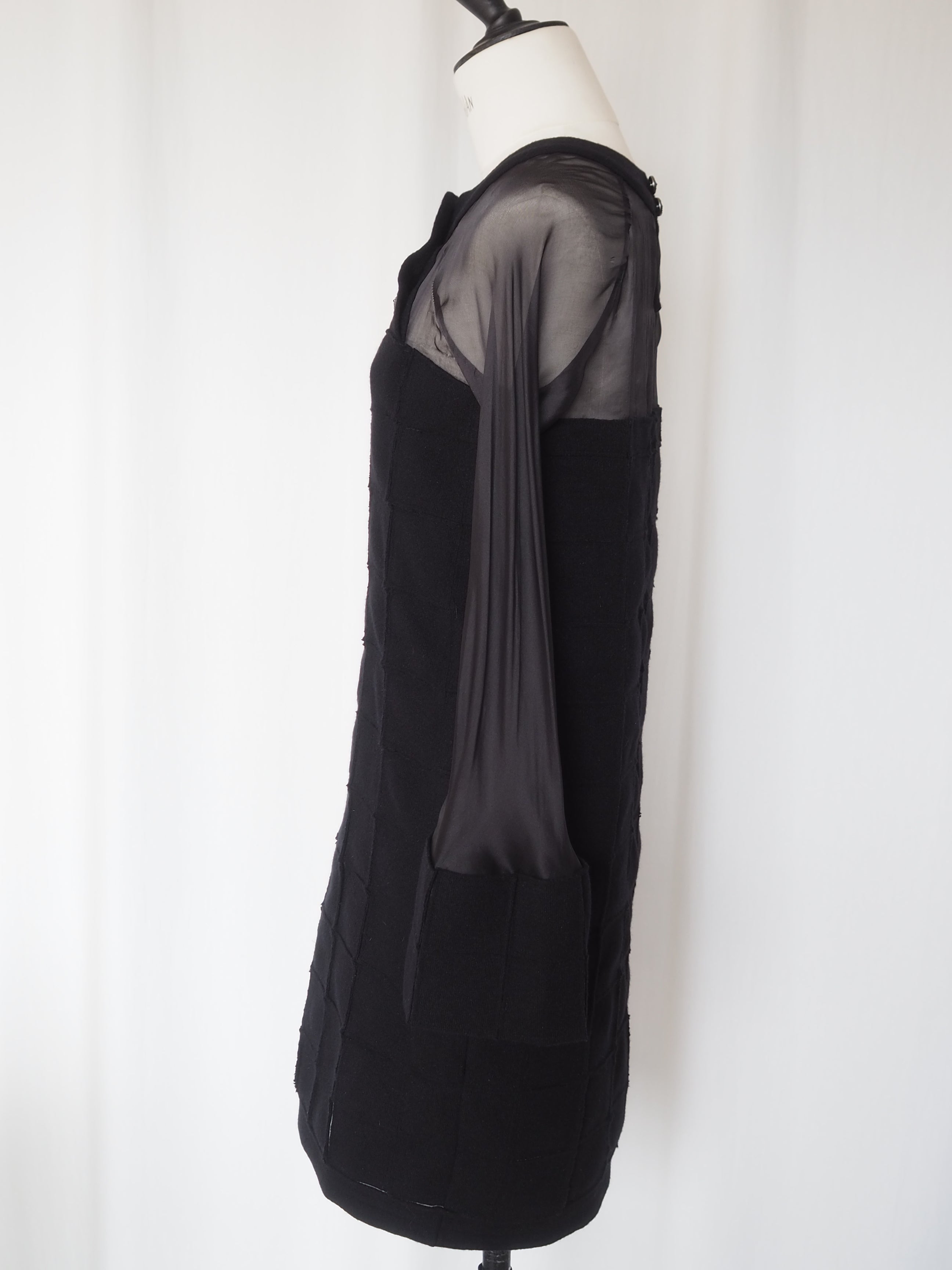 CHANEL Sheer Panel Dress