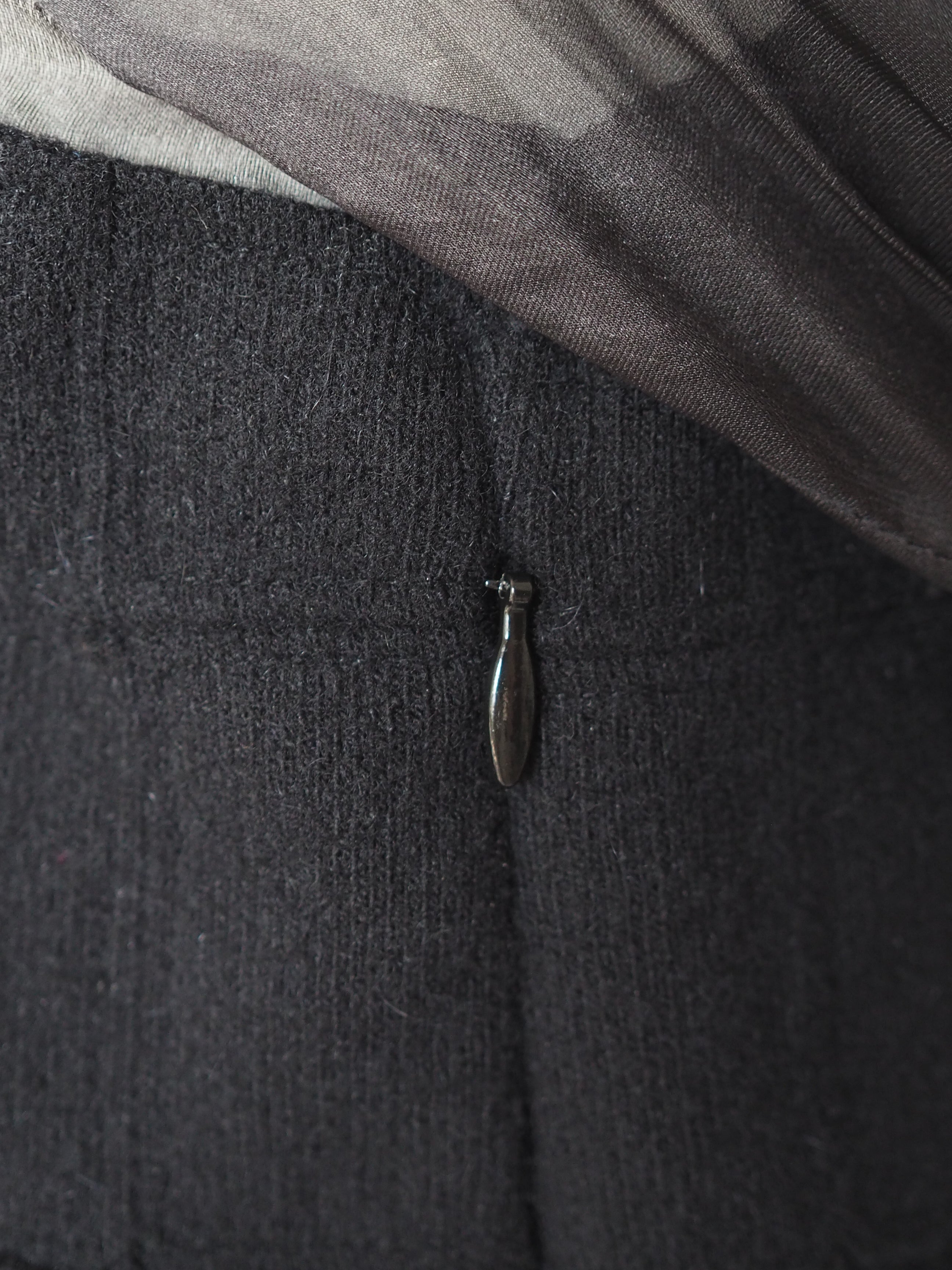 シャネル　ウール　シルク　ベアドレス　ベアトップ　ベアワンピース　黒 シャネル ウール シルク ベアドレス ベアトップ ベアワンピース