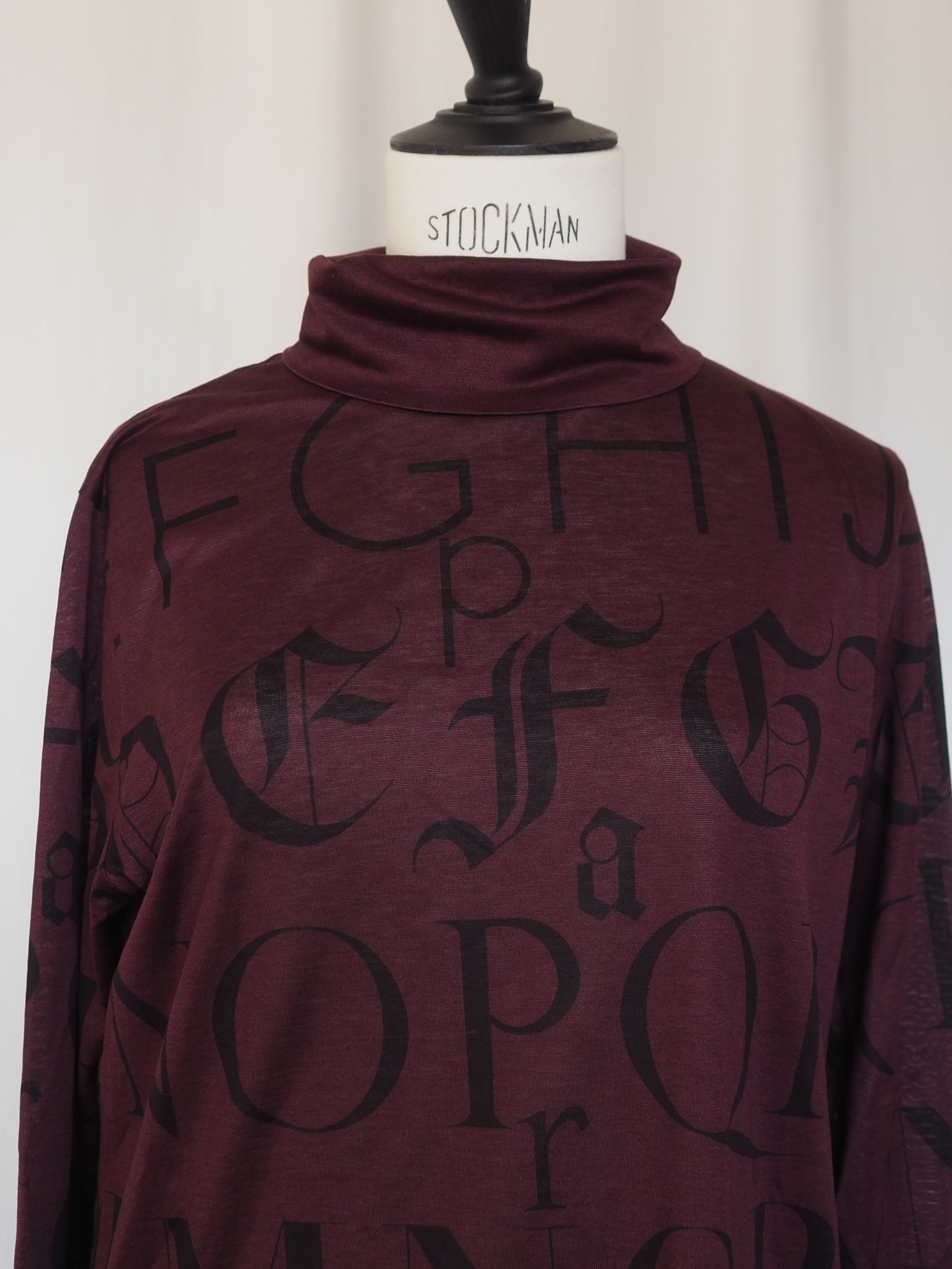 HERMÈS by Martin Margiela Calligraphy High-Neck Top