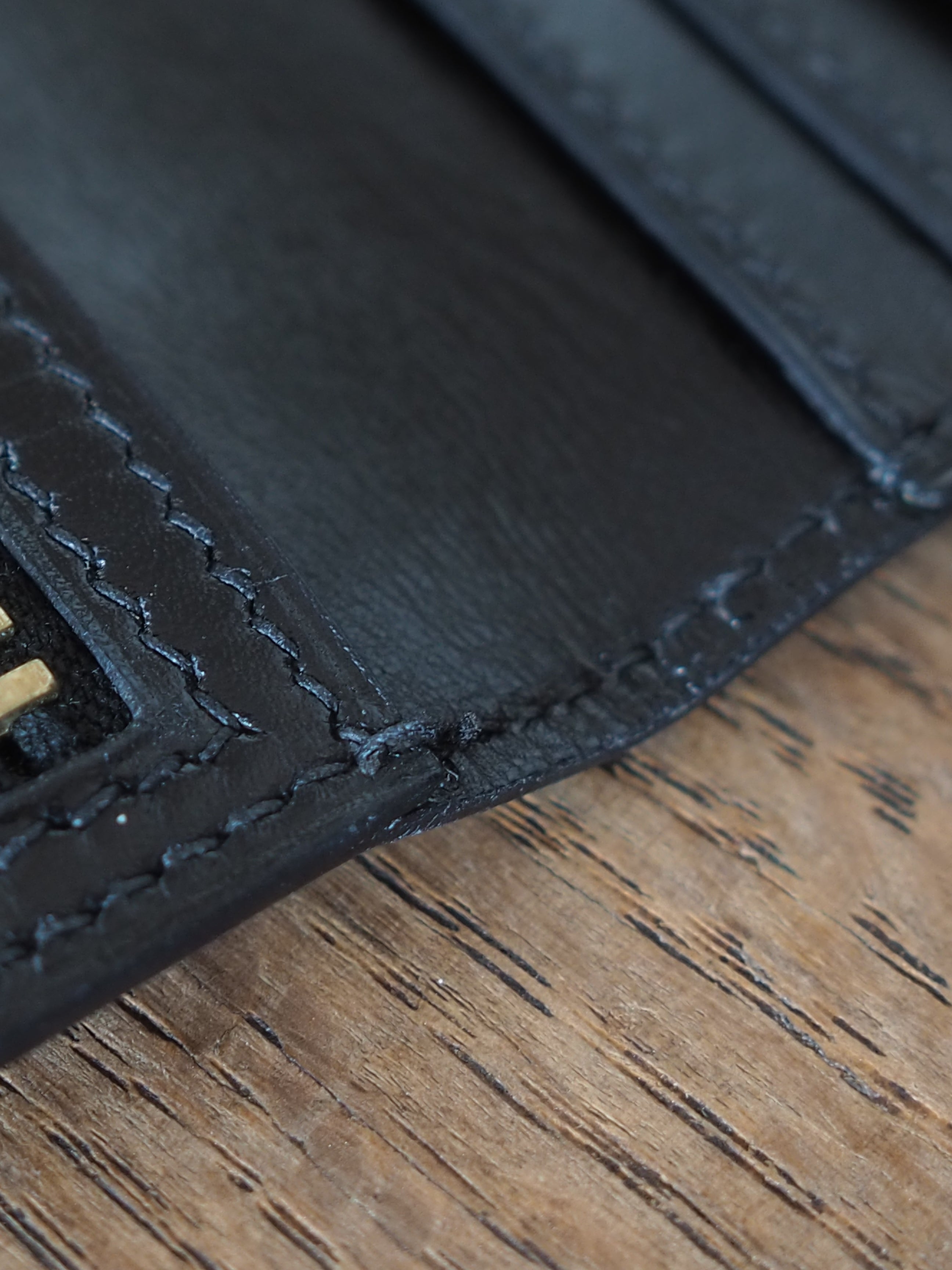 HERMES エルメス べアン クラシック ウォレット 長財布 ゴールド