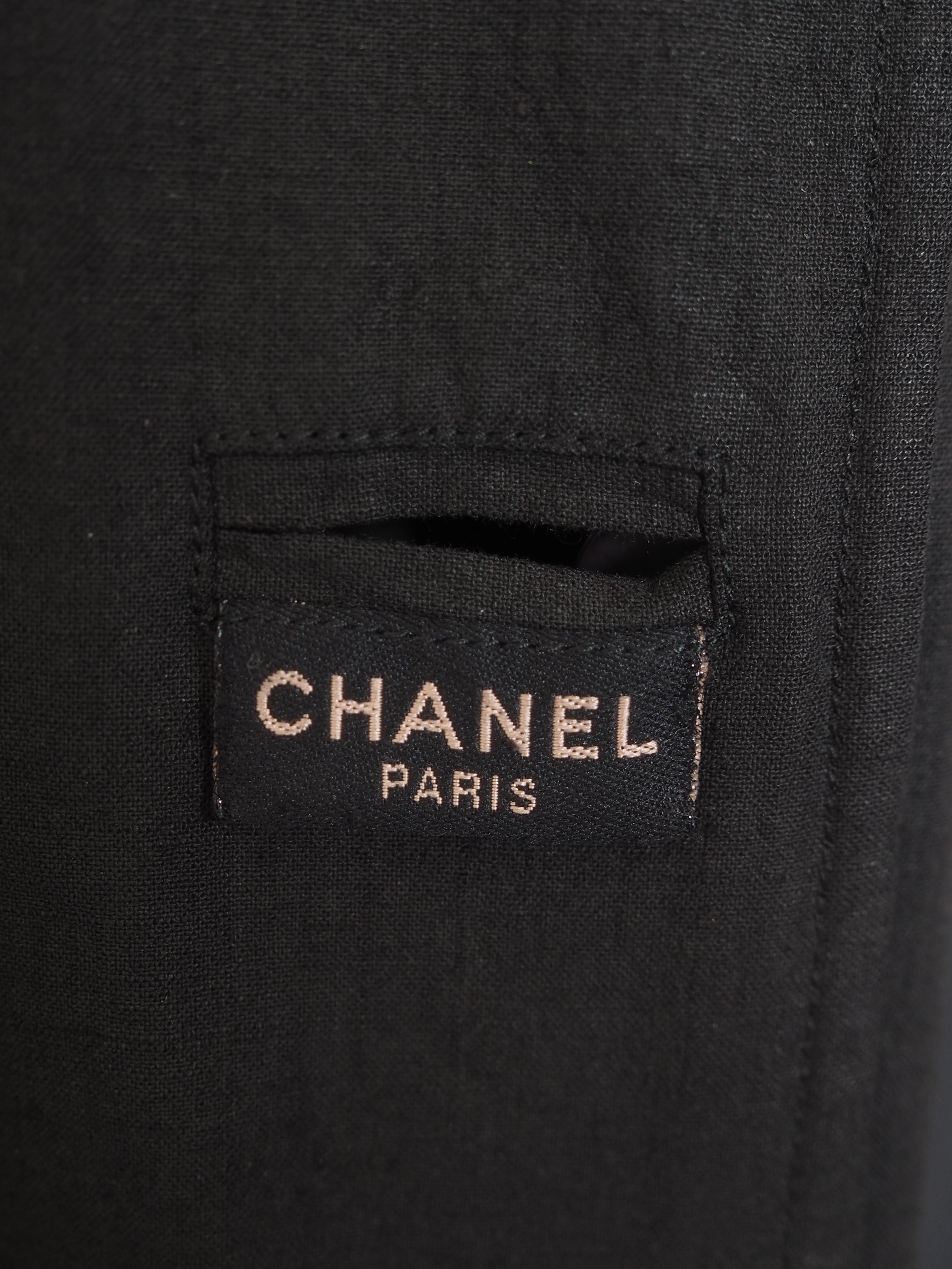 CHANEL Coco Buttons 2-Way Collar Coat