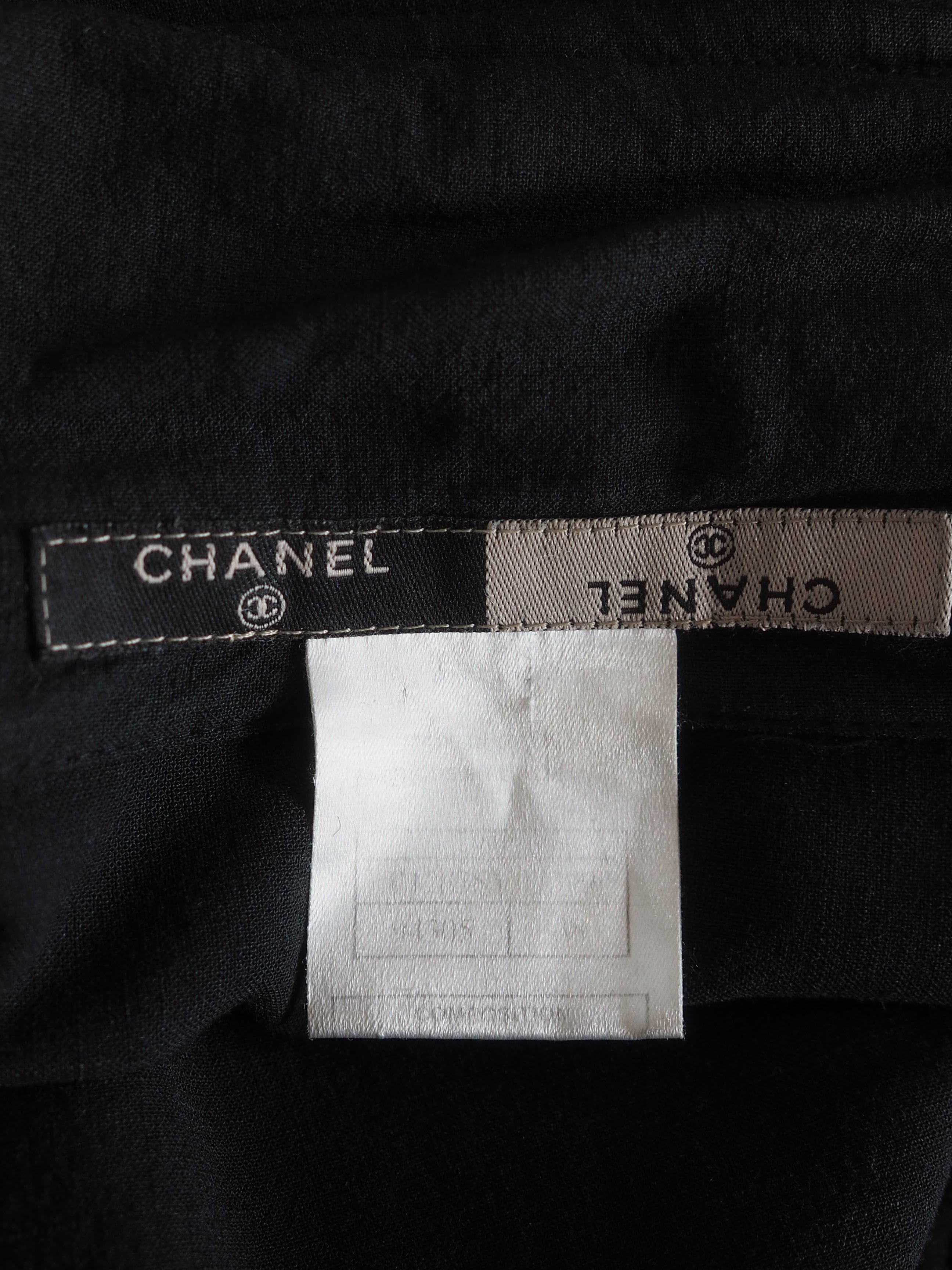 CHANEL シャネル ココボタン コート 99P 38 サイズ ブラック トレンチ