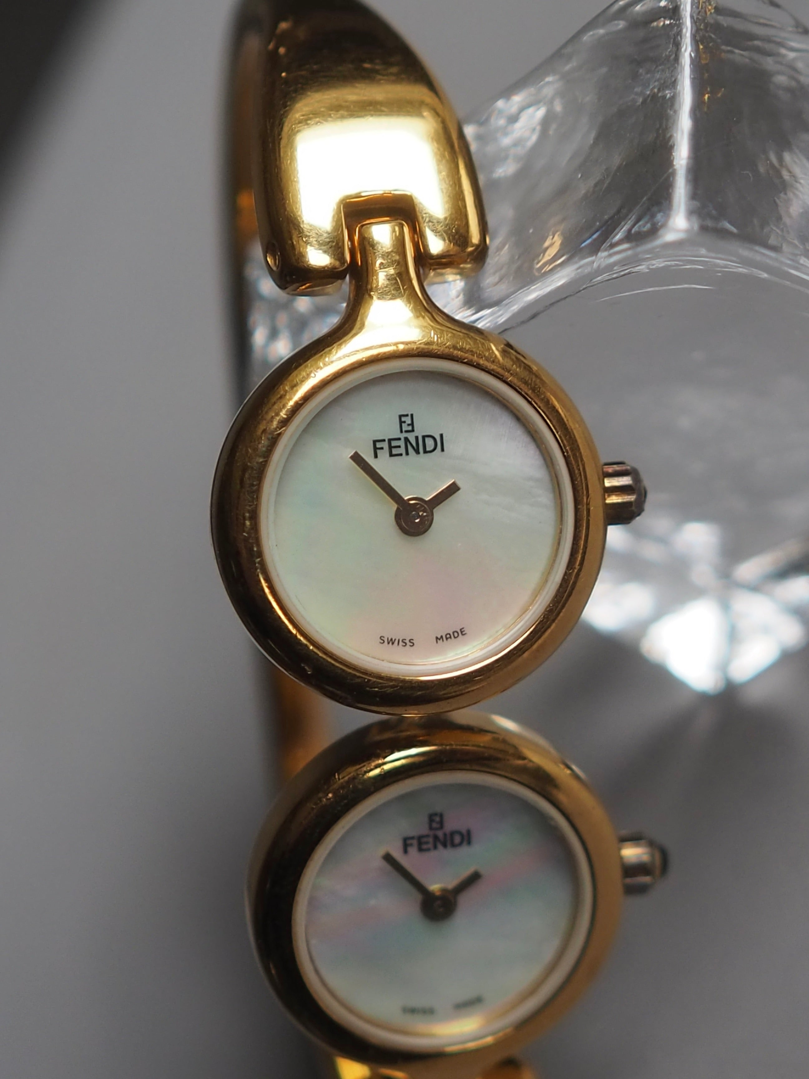 FENDI フェンディ デュアルタイム 620L Fendi Horology Bangle Watch Double-Face 620L Quartz Movement