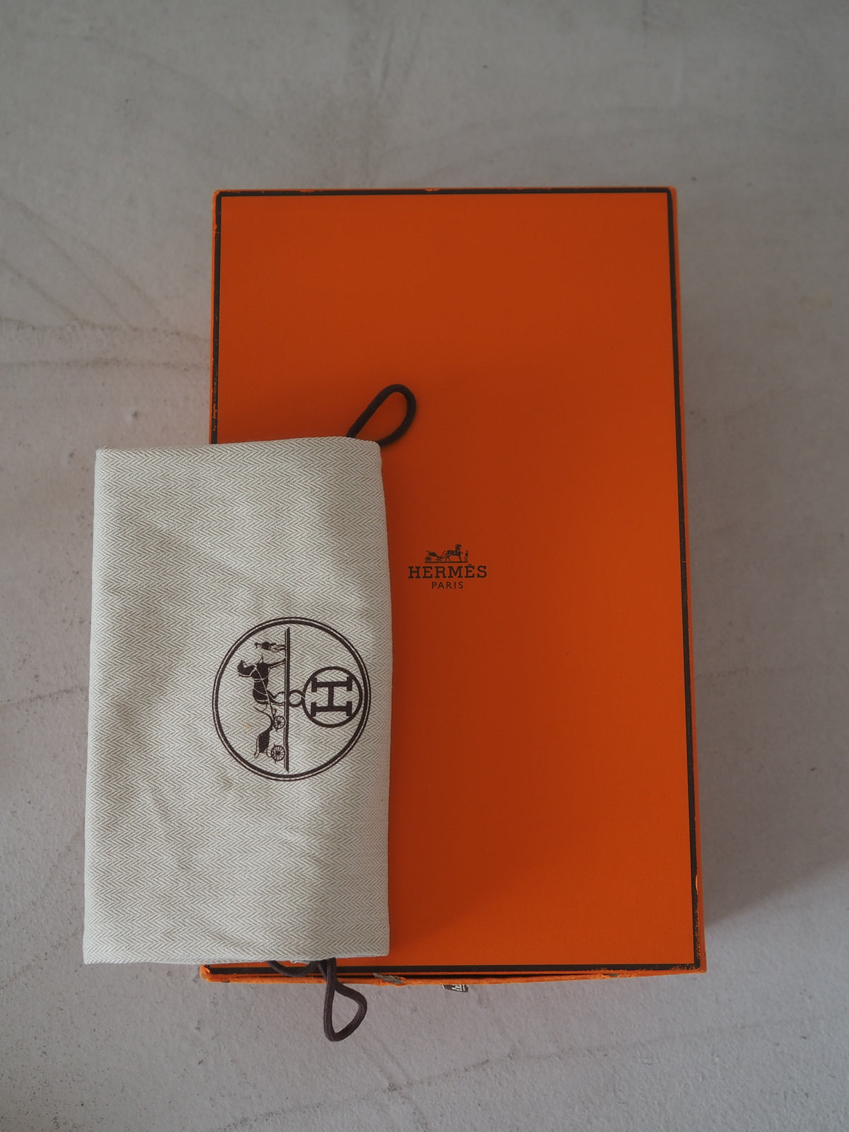 HERMÈS Leather Lace Loafers