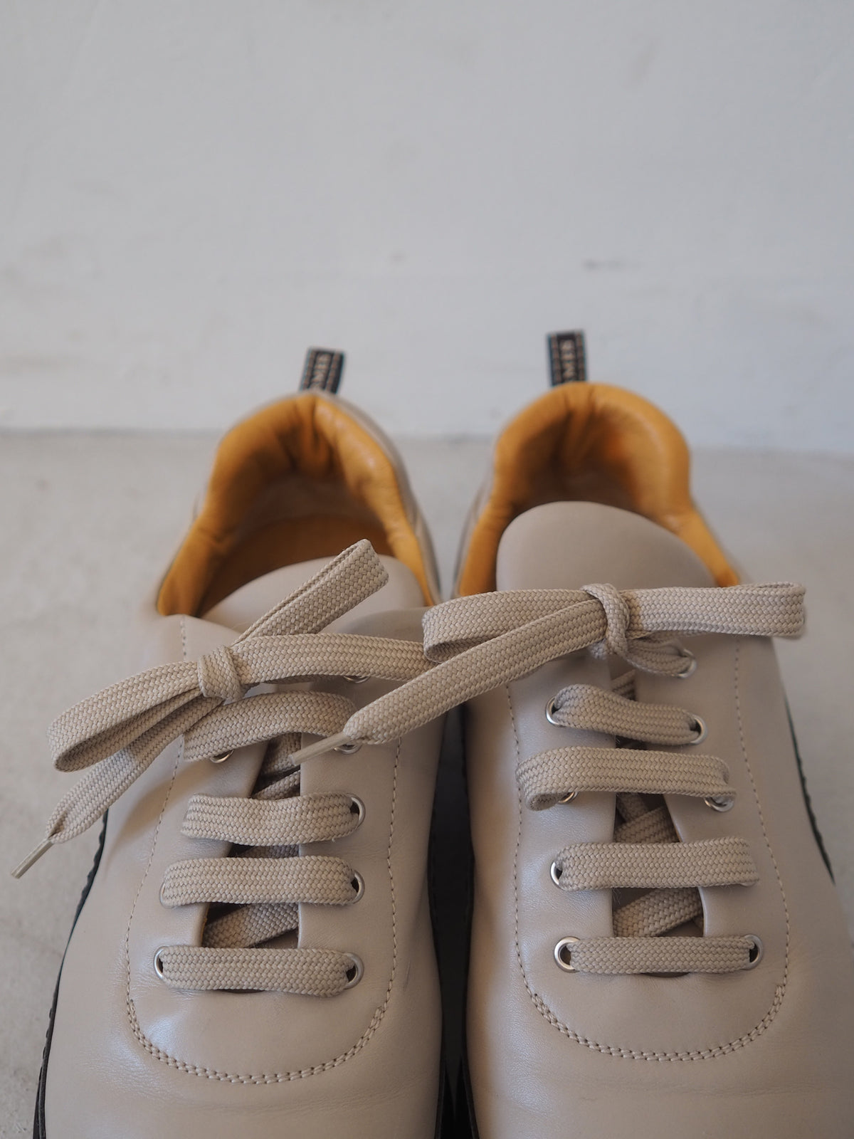 HERMÈS Leather Lace-Up Shoes