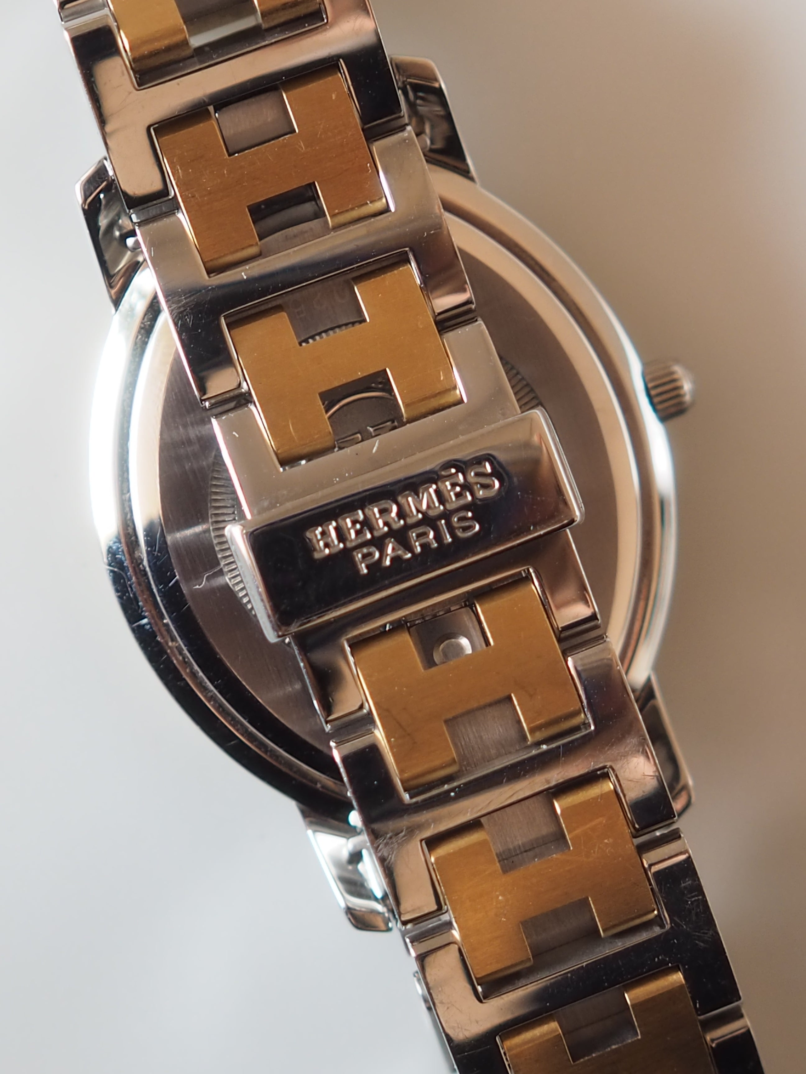 HERMES エルメス クリッパー オーバル ウォッチ 腕時計 シルバー