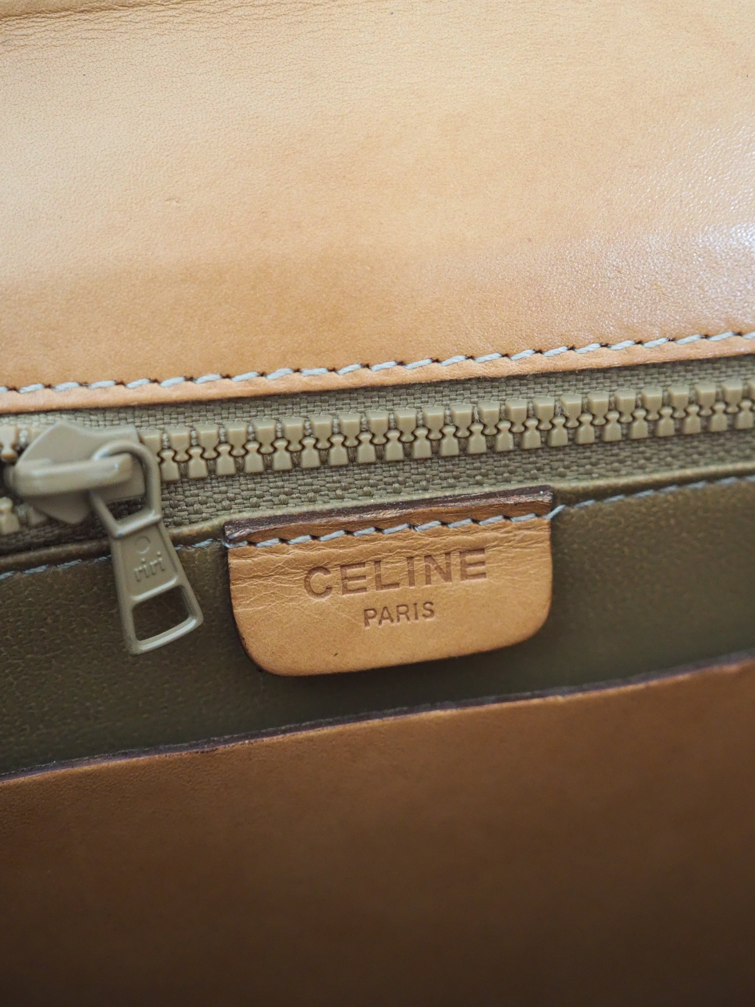 CELINE マカダム ケリー ハンドバッグ