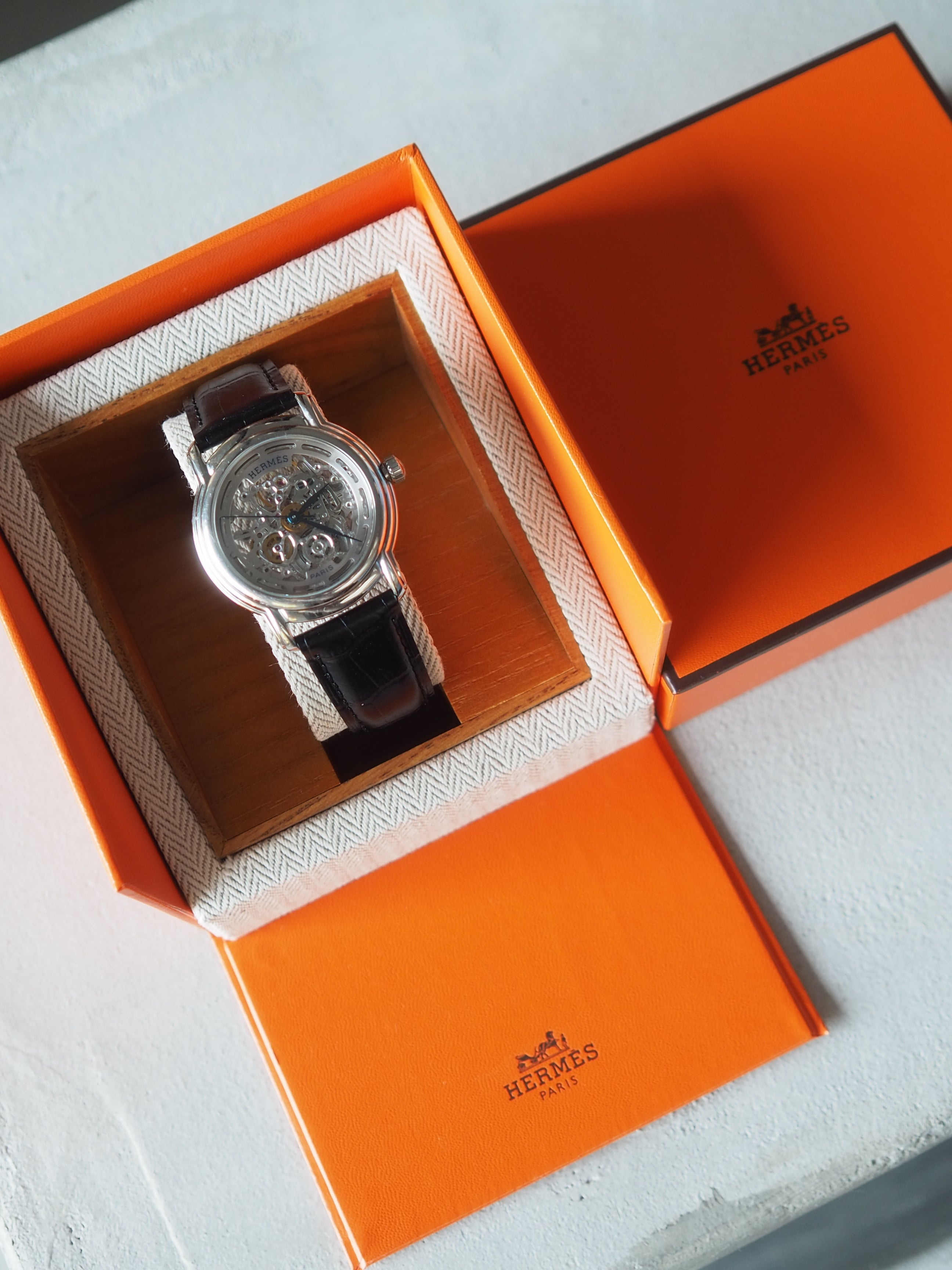 HERMES エルメス セザム マルジェラ期 ウォッチ 腕時計 スケルトン