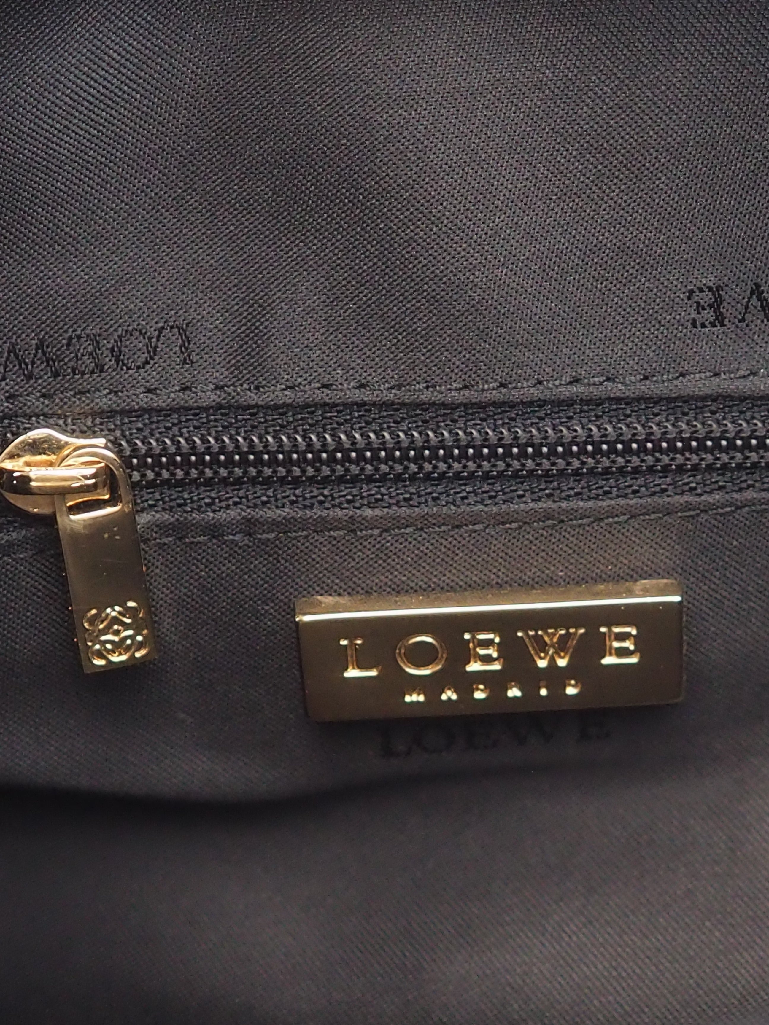 LOEWE ロエベ アナグラム 2way ハンド ショルダーバッグ ナッパレザー