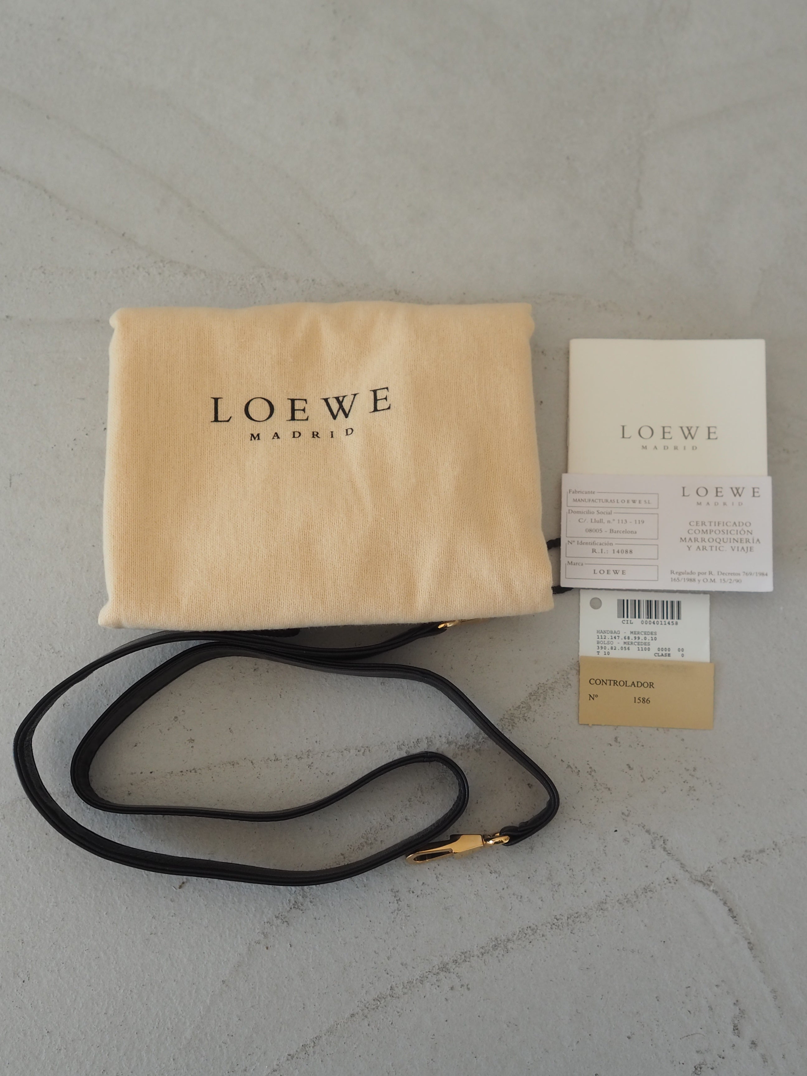 LOEWE ロエベ アナグラム 2way ハンド ショルダーバッグ ナッパレザー