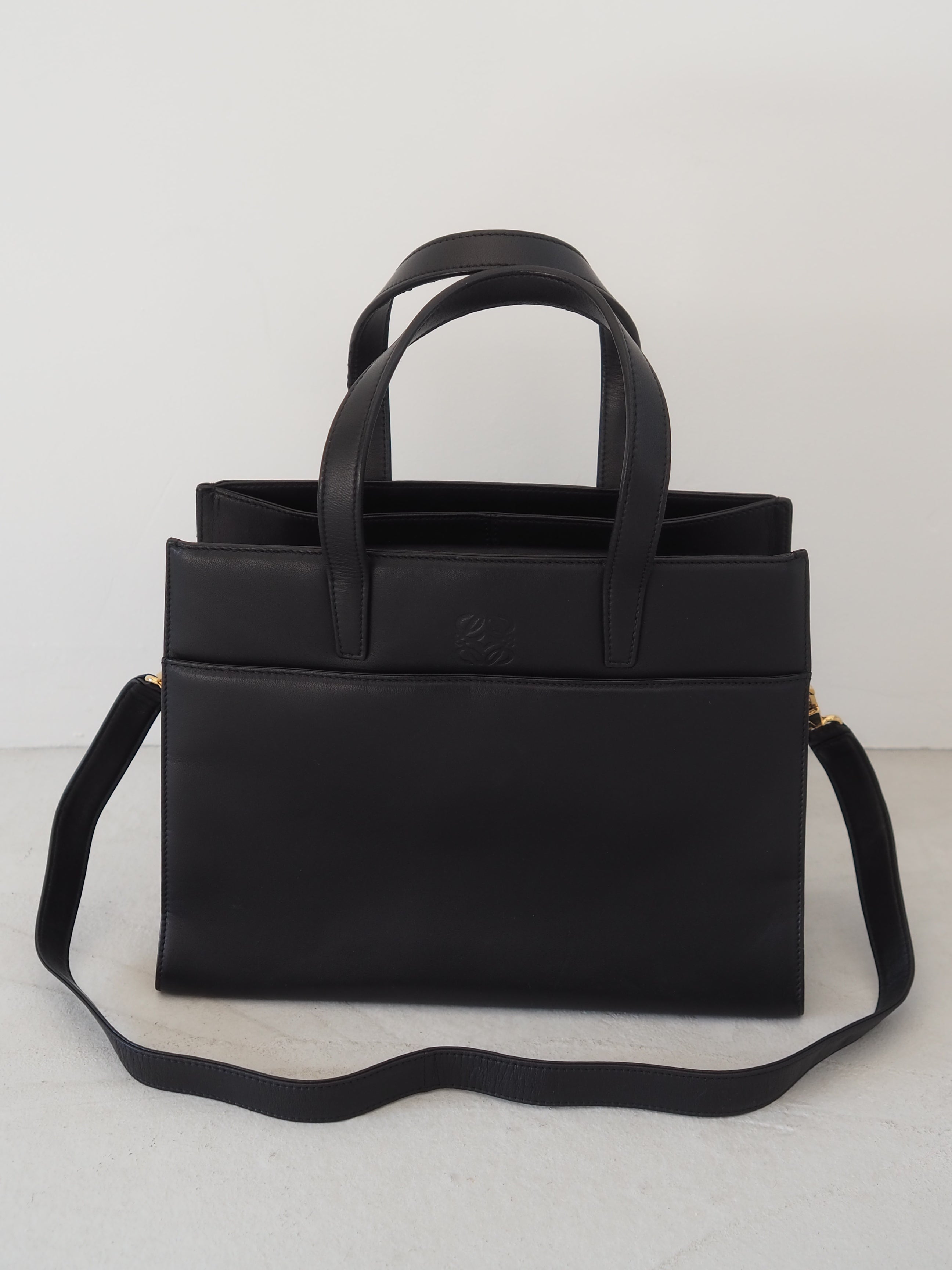 LOEWE ロエベ アナグラム 2way ハンド ショルダーバッグ ナッパレザー
