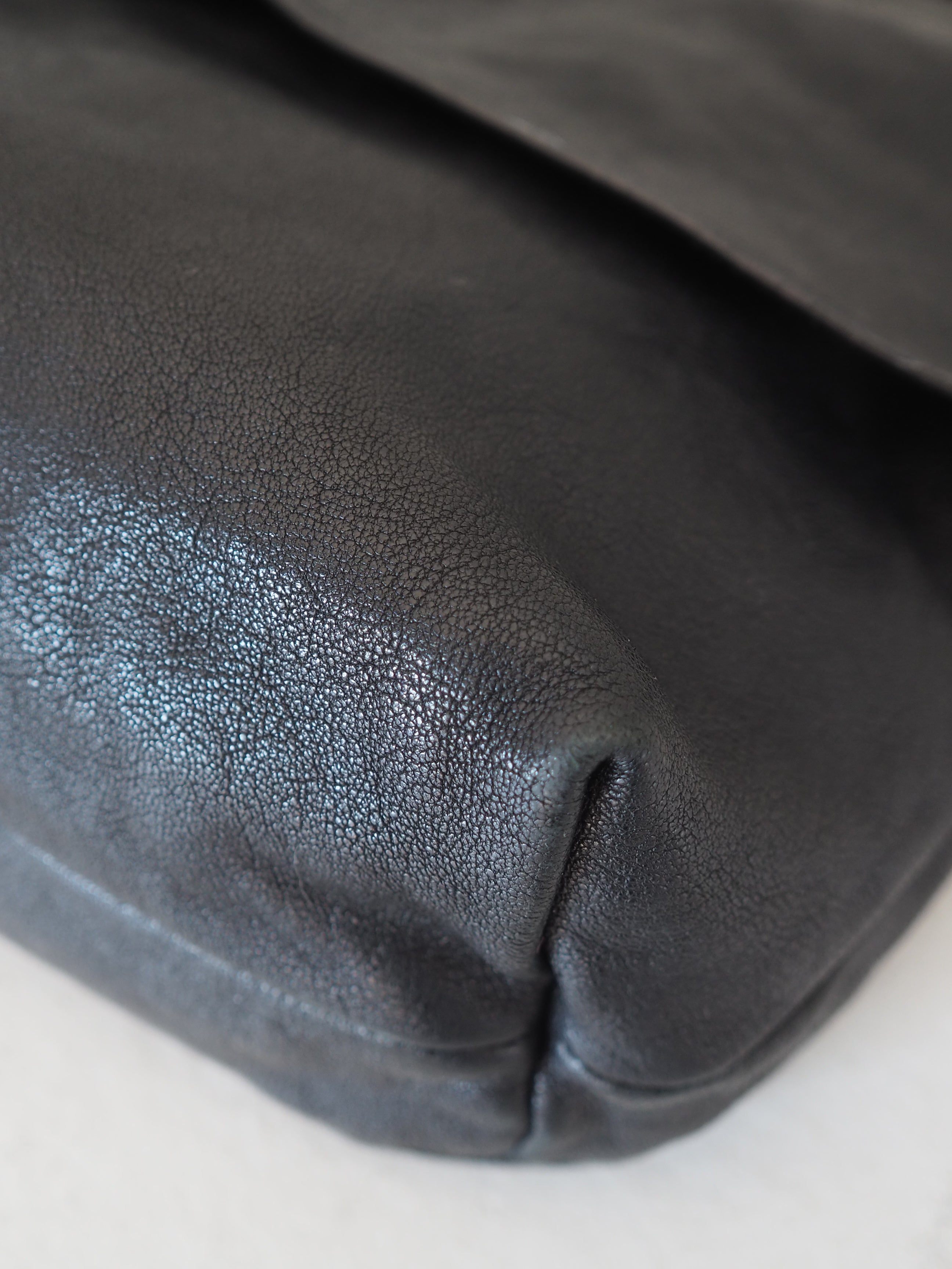 CELINE セリーヌ ショルダー バッグ フィービー期 ブラック ファー