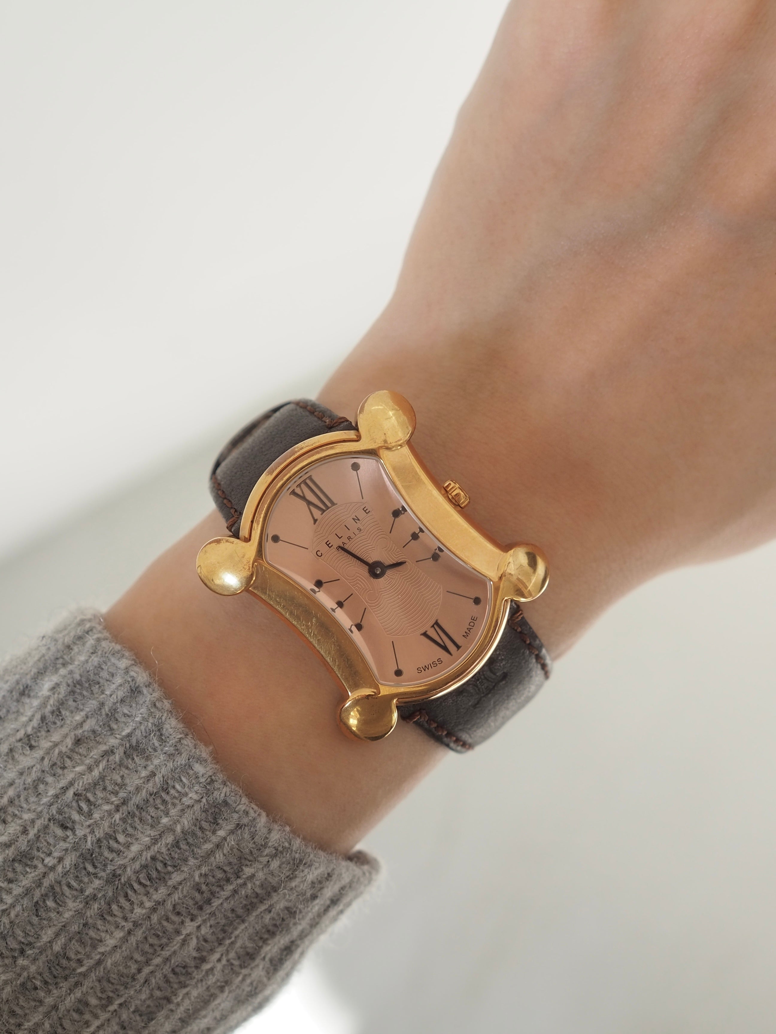 CELINE セリーヌ トリオンフ マカダム フェイス ウォッチ 腕時計