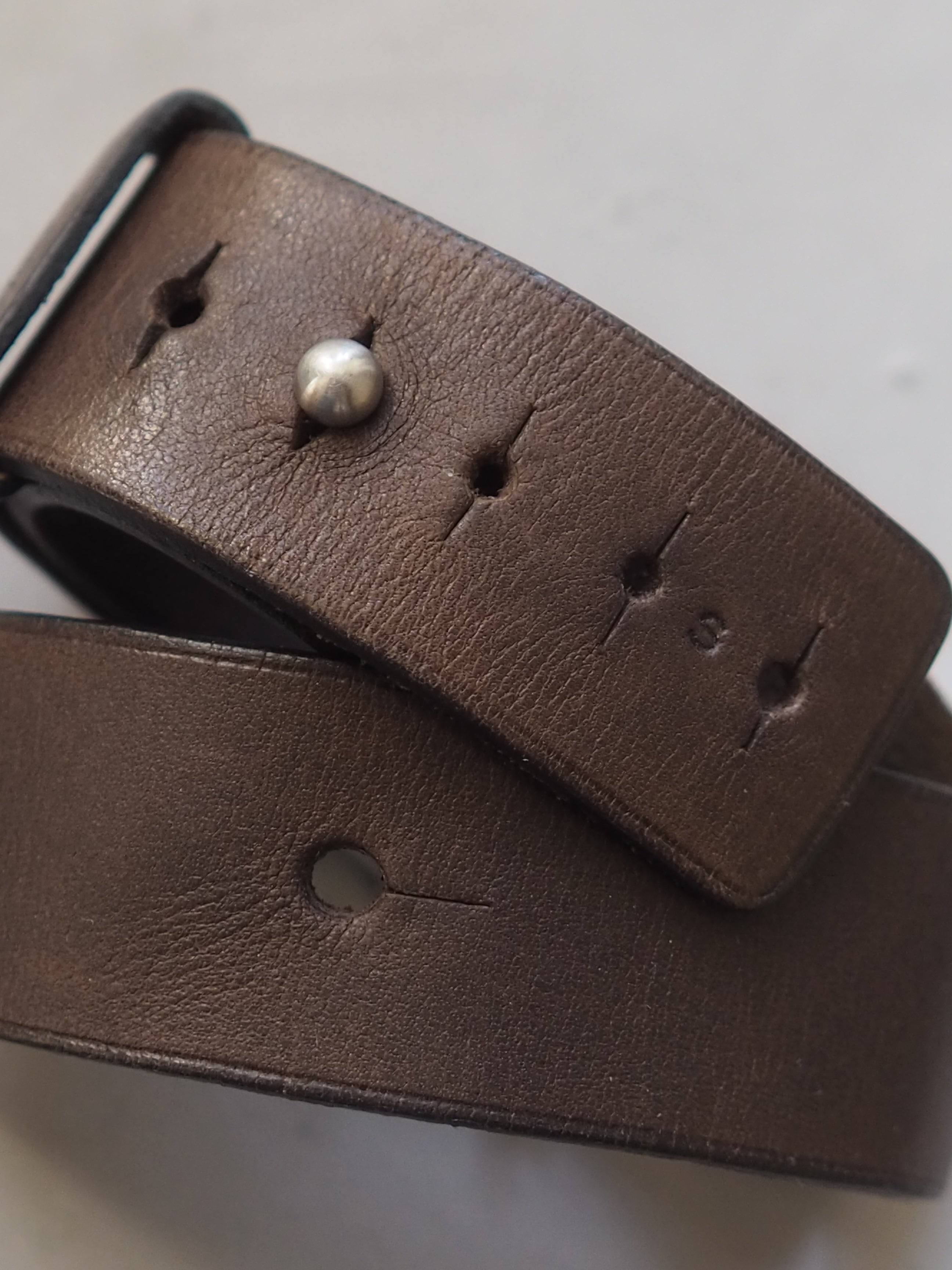 HERMES エルメス バレニア ウォッチ 腕時計 シルバー ブラウン レザー