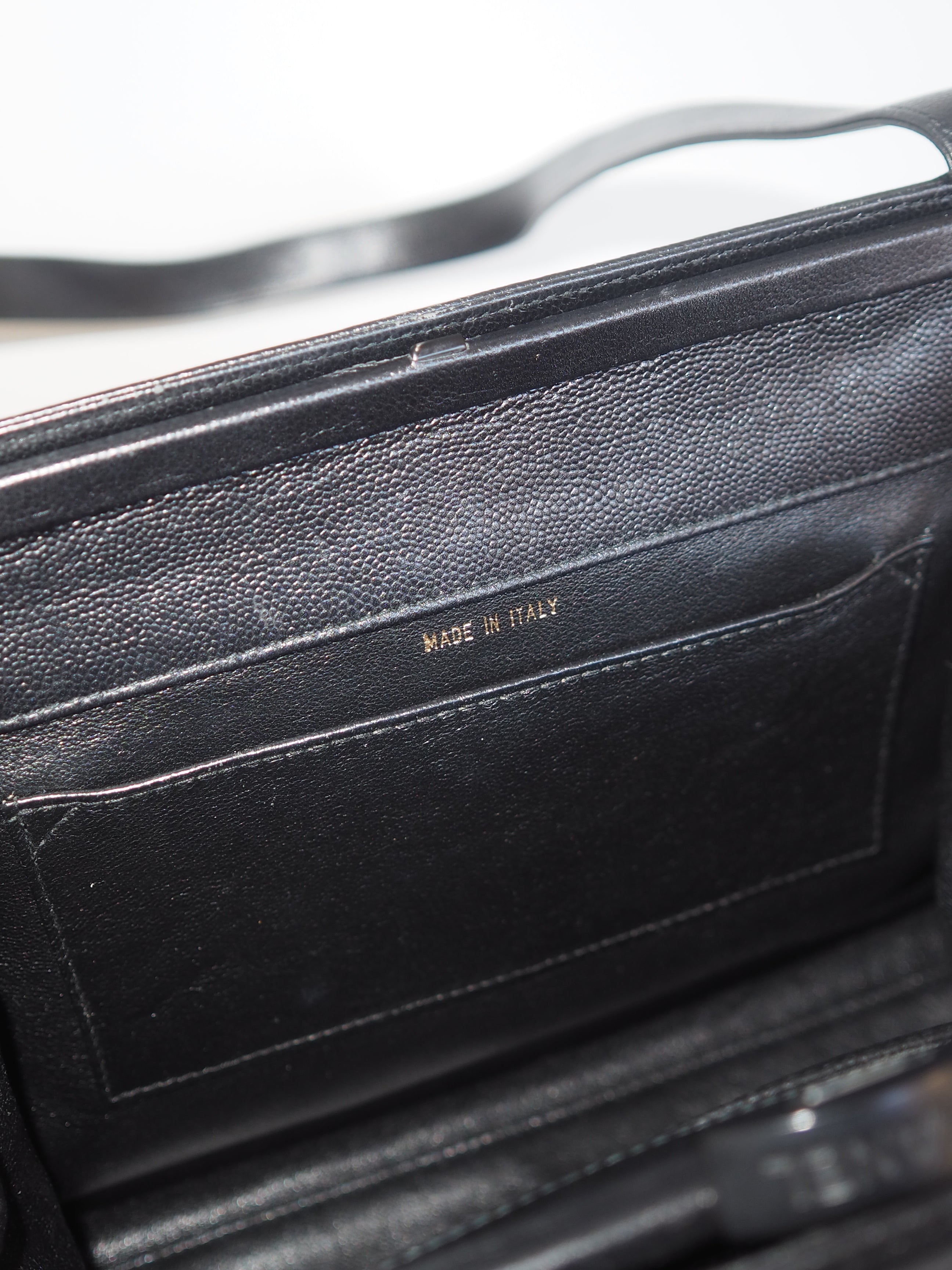 CHANEL Black Caviar Shoulder Bag