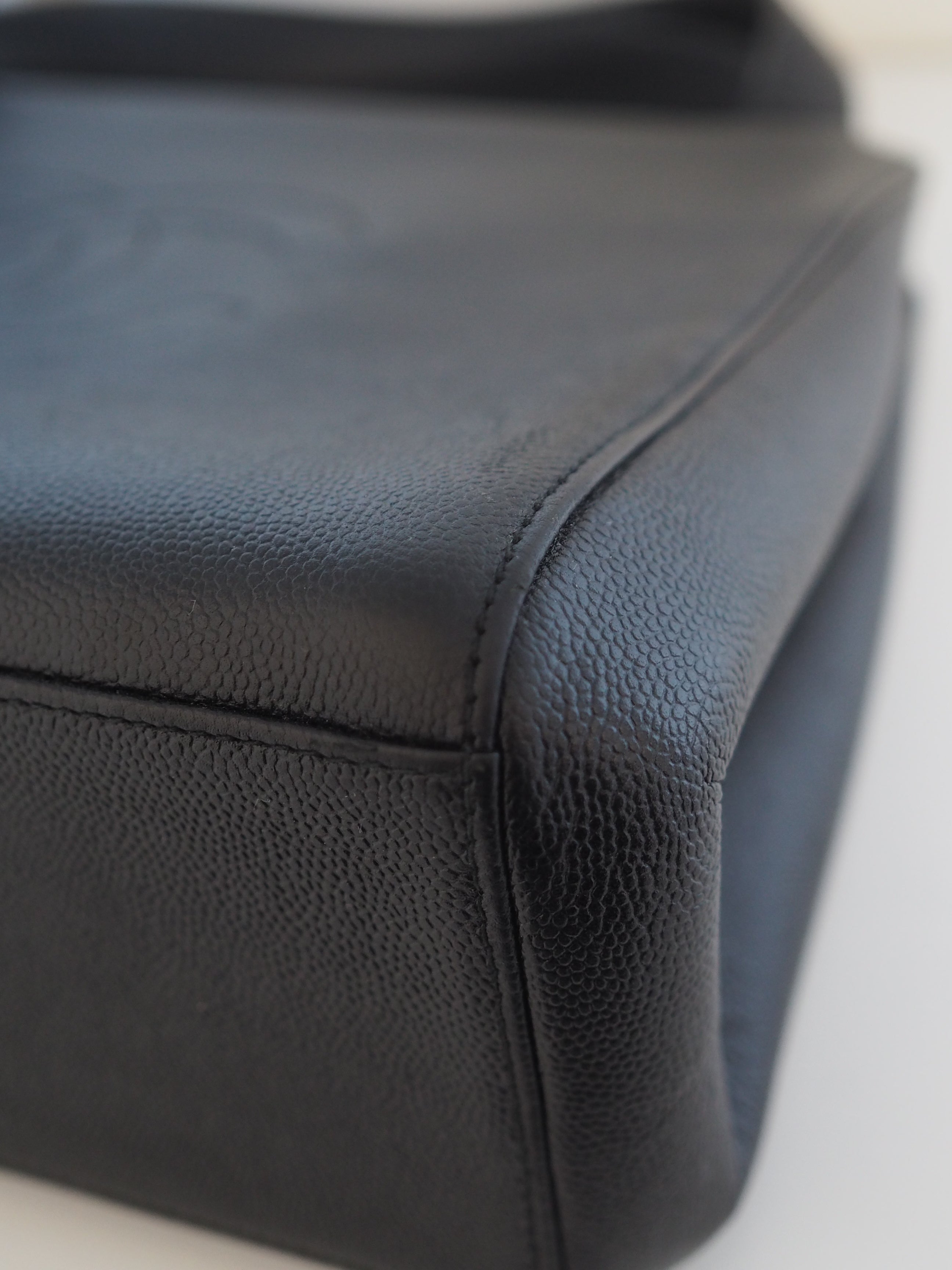 CHANEL Black Caviar Shoulder Bag