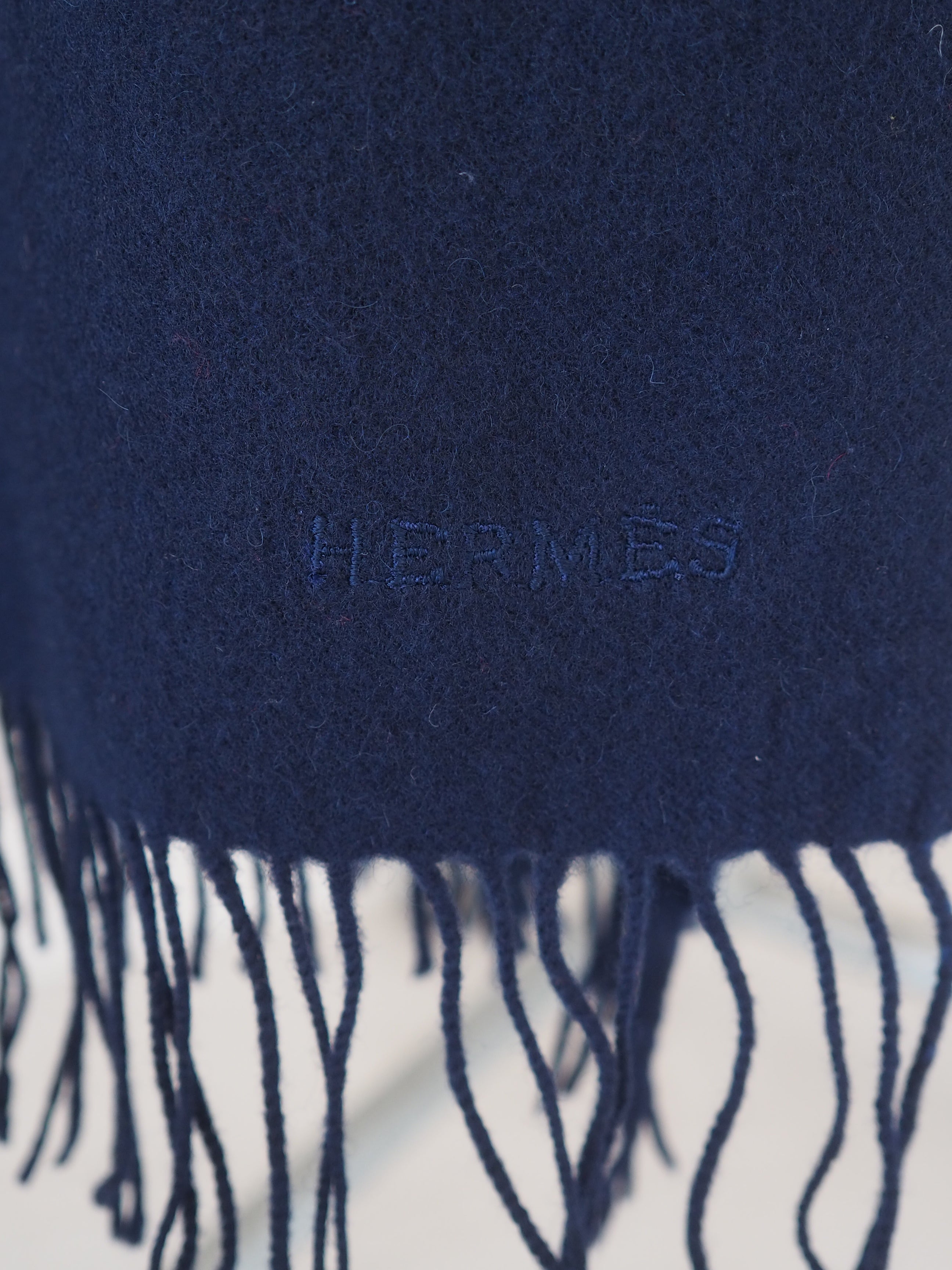 HERMÈS Oversized Cashmere Wool Scarf