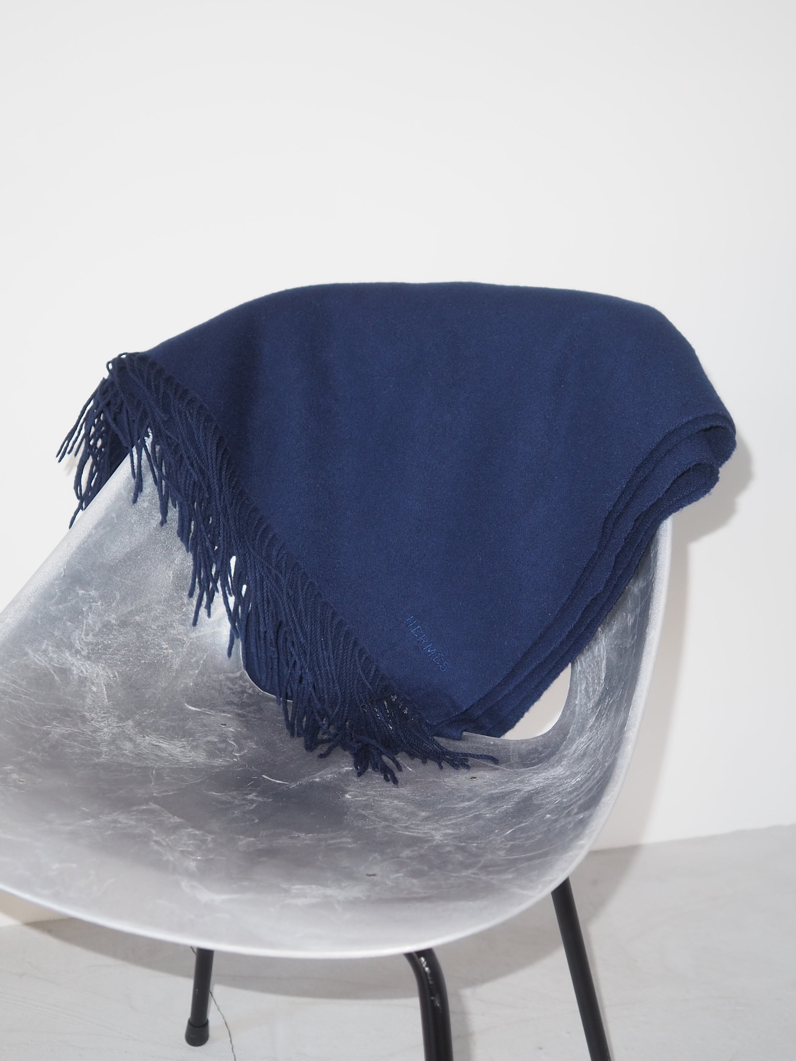 HERMÈS Oversized Cashmere Wool Scarf