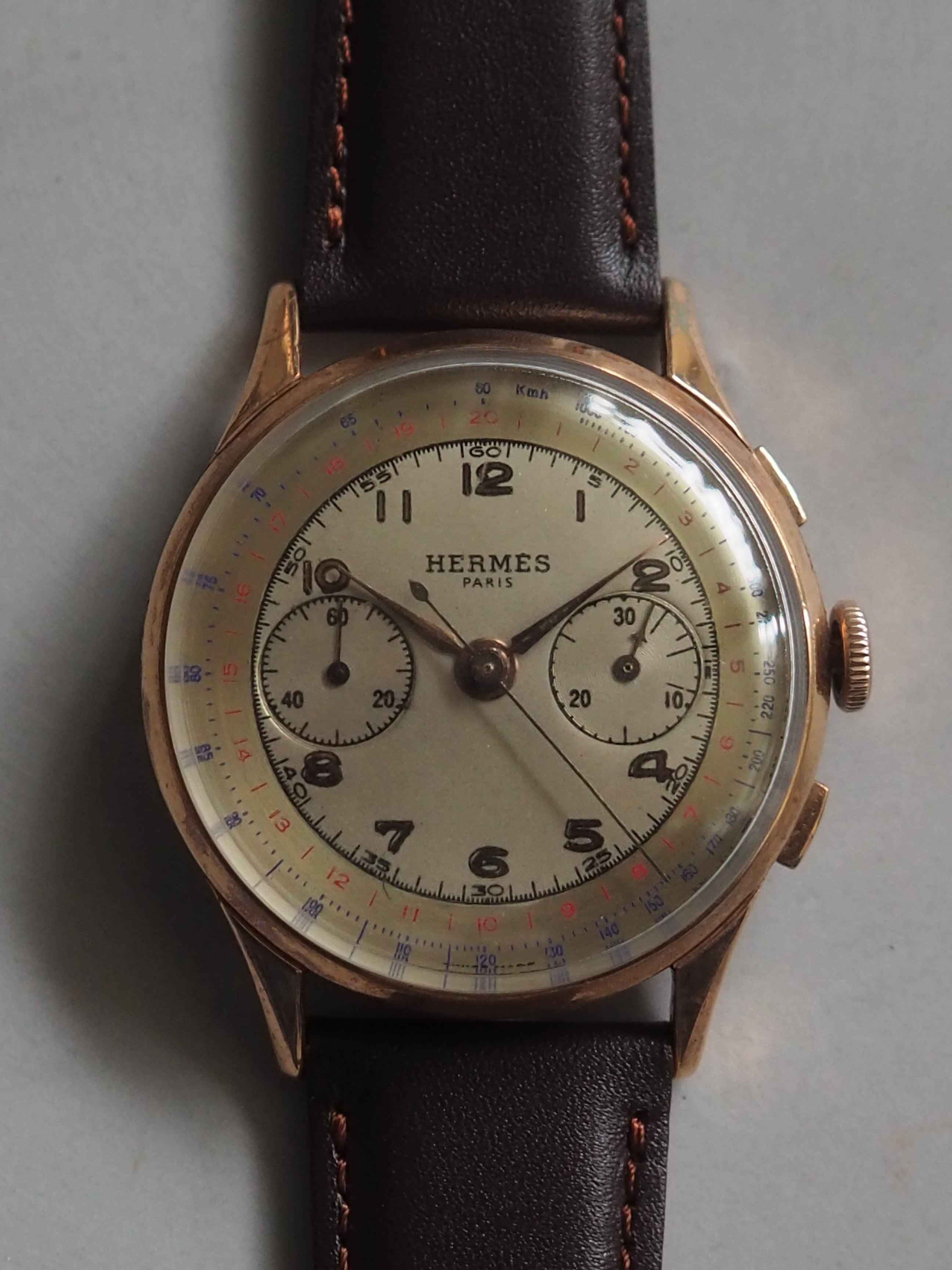 HERMÈS Manual Wind Chronograph Watch