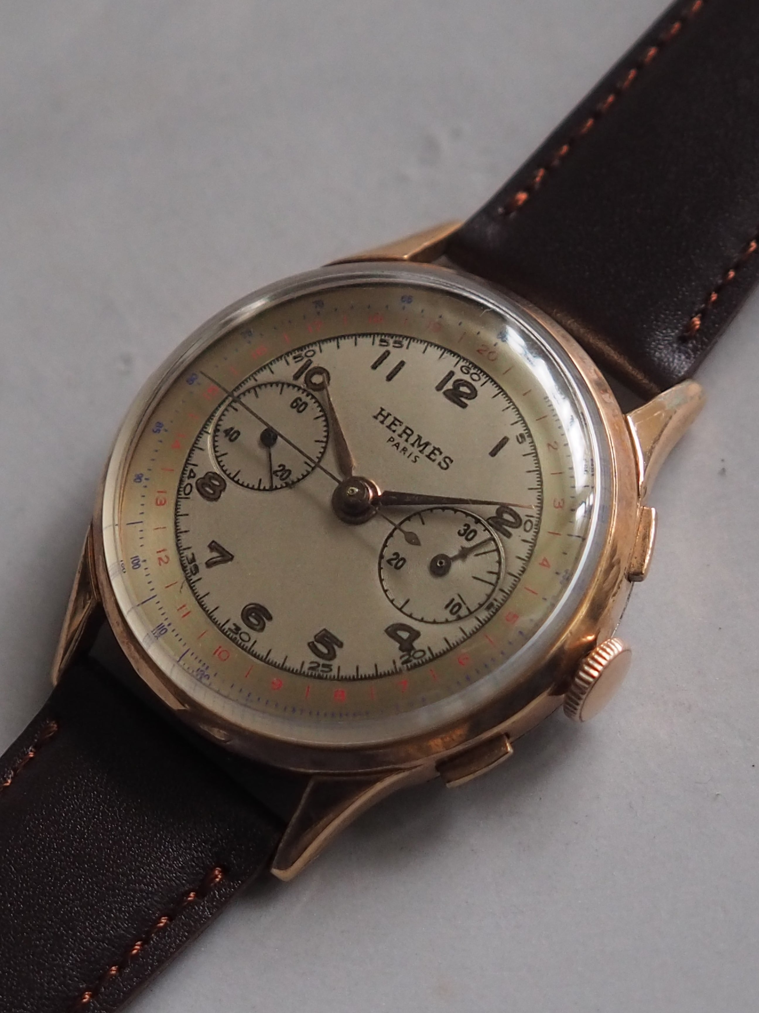 HERMÈS Manual Wind Chronograph Watch