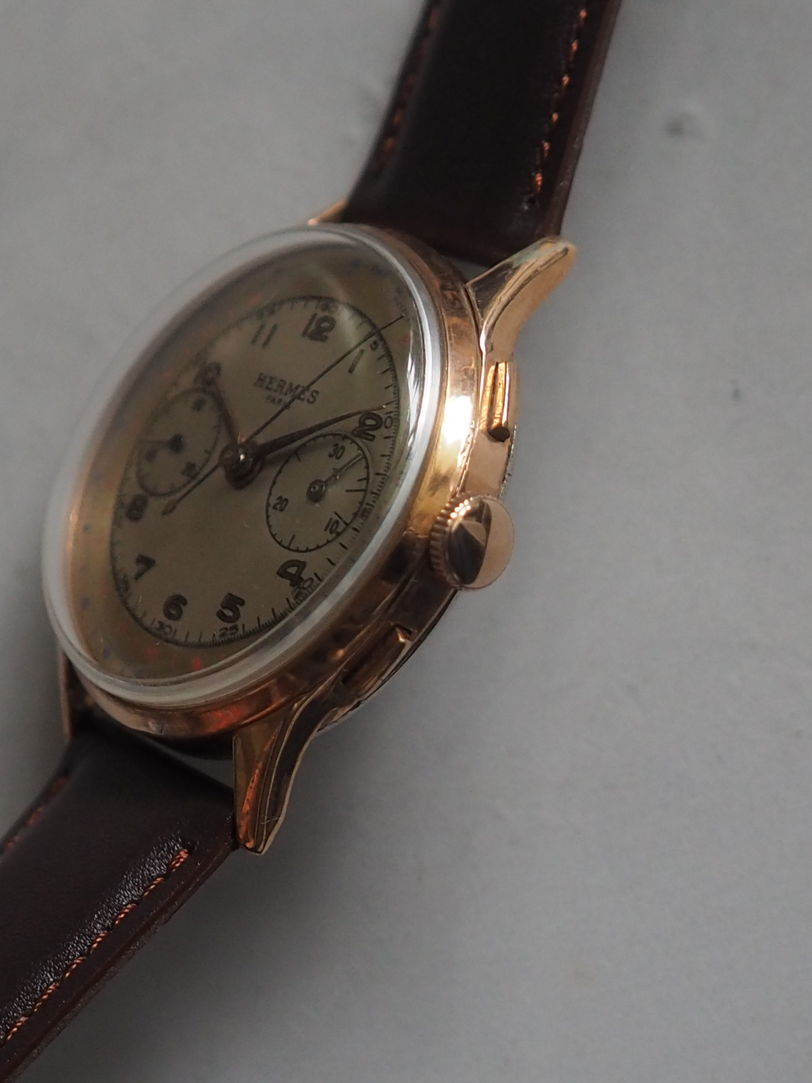 HERMÈS Manual Wind Chronograph Watch