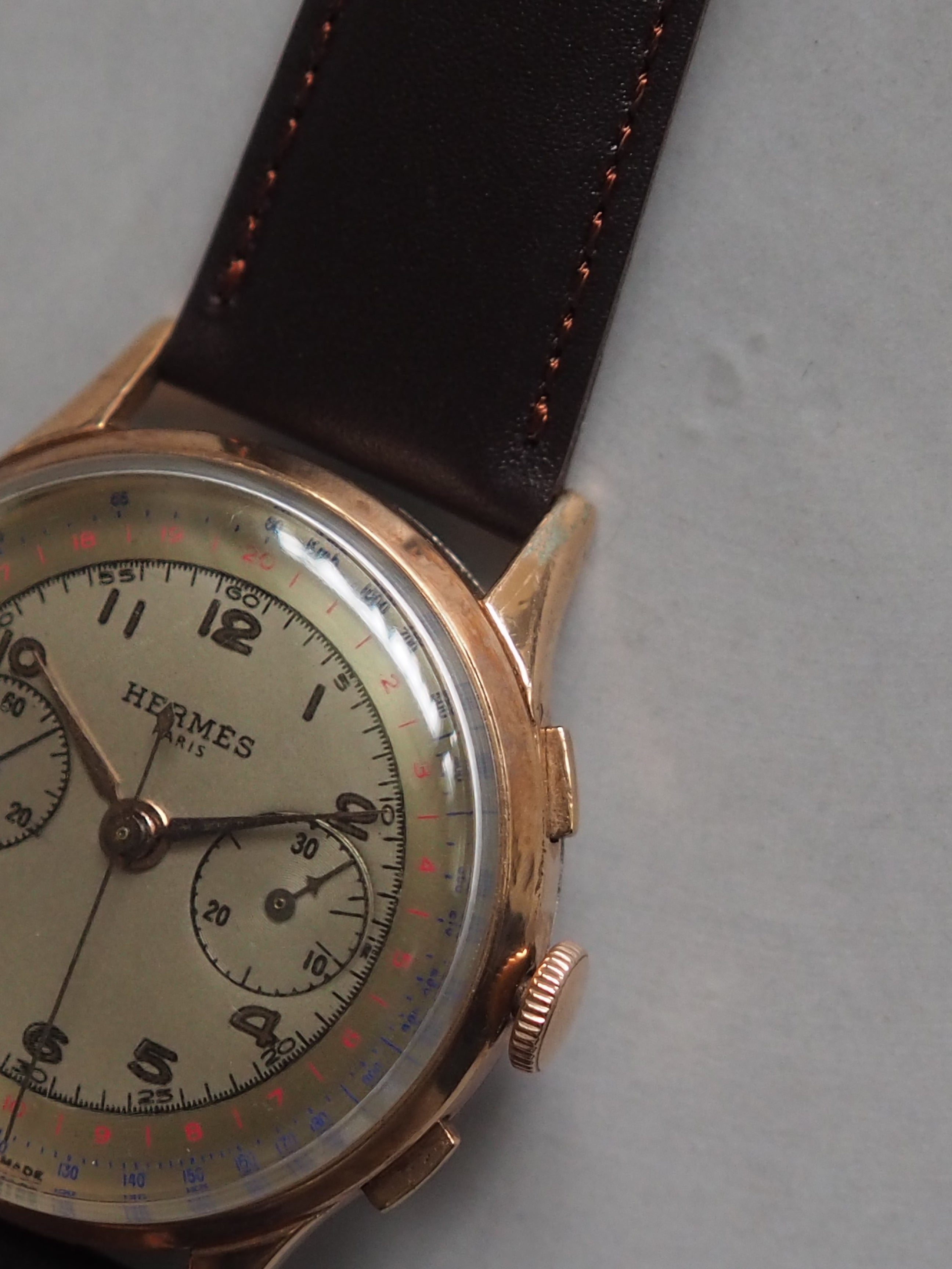 HERMÈS Manual Wind Chronograph Watch