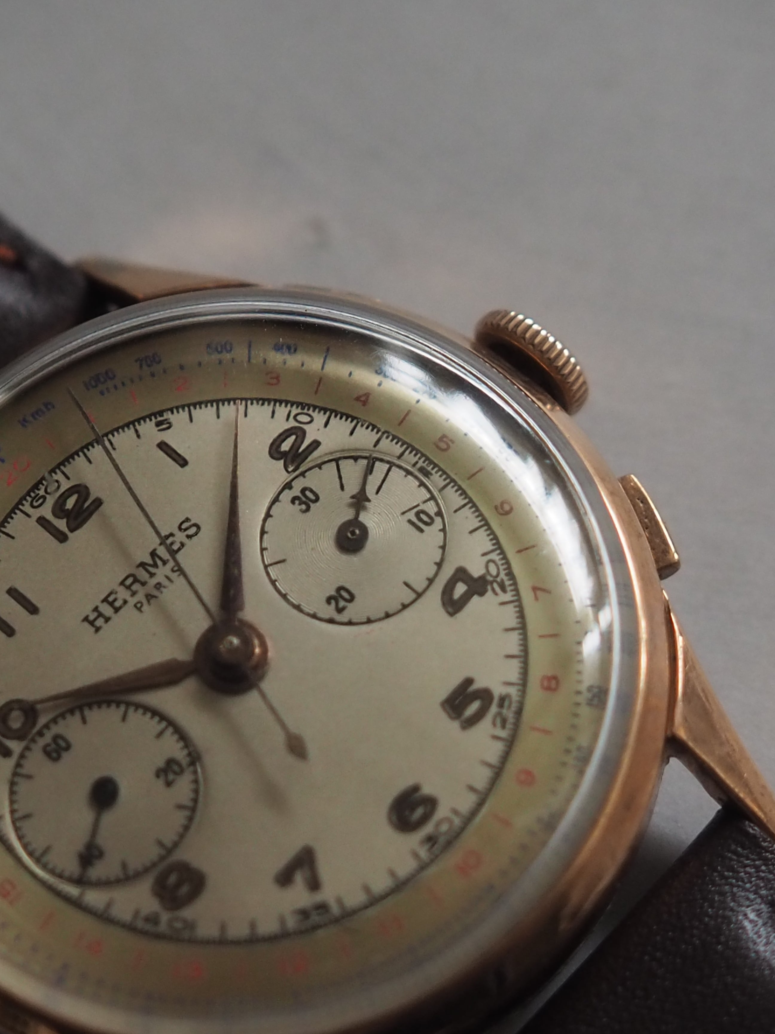 HERMÈS Manual Wind Chronograph Watch