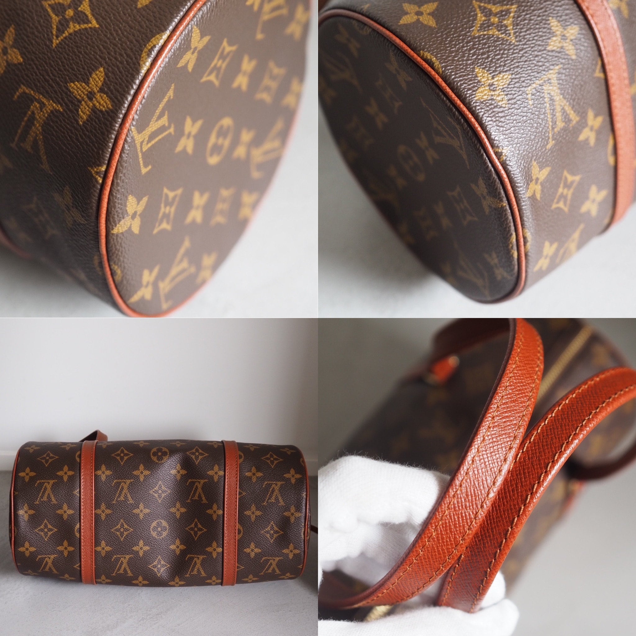 LOUIS VUITTON Papillon 30 Hand Bag With Pouch M51365 Vintage Authentic