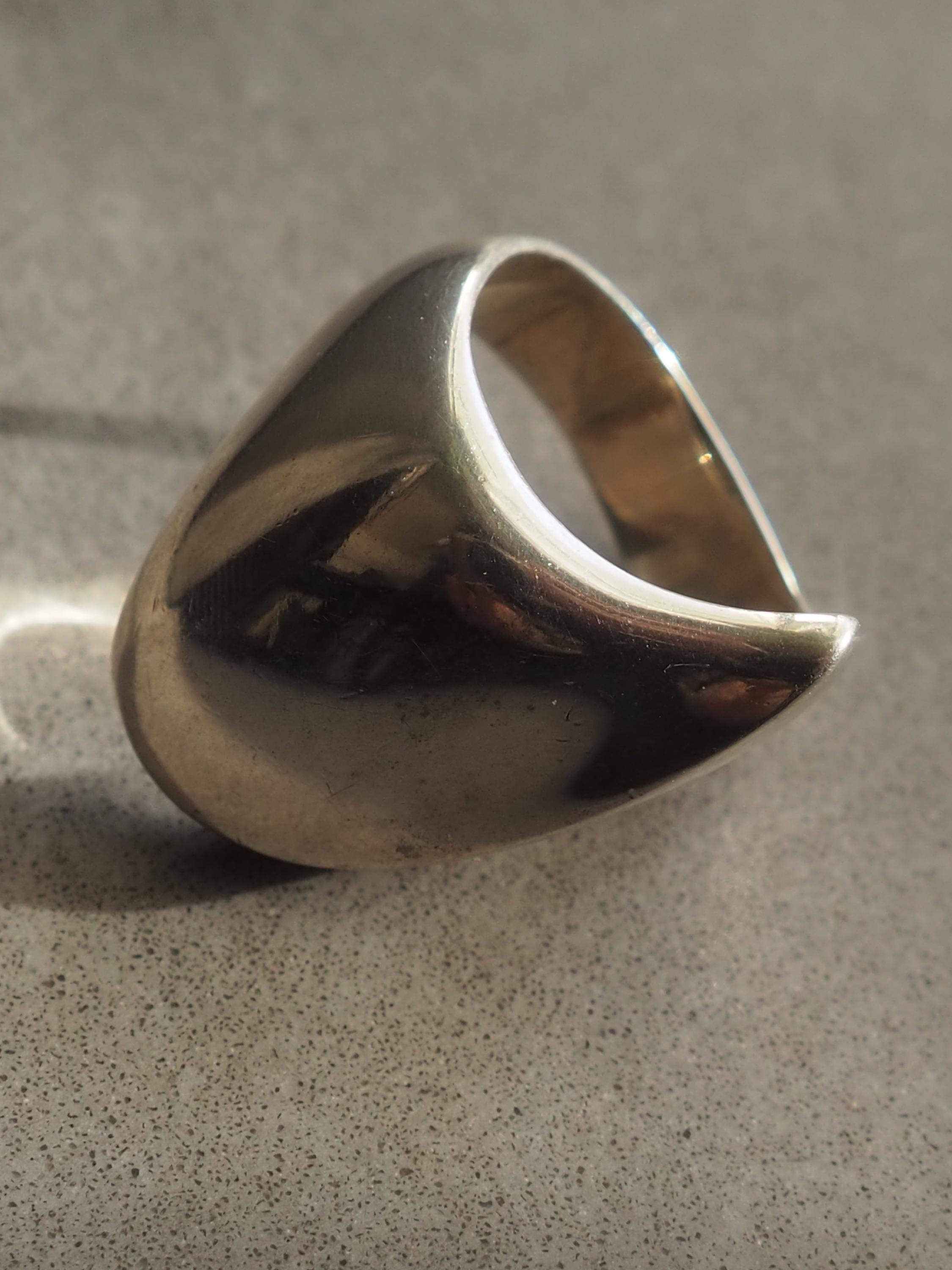 GEORG JENSEN Ring SV 925 Silver us size 8.5 Unisex Mens Vintage Authentic