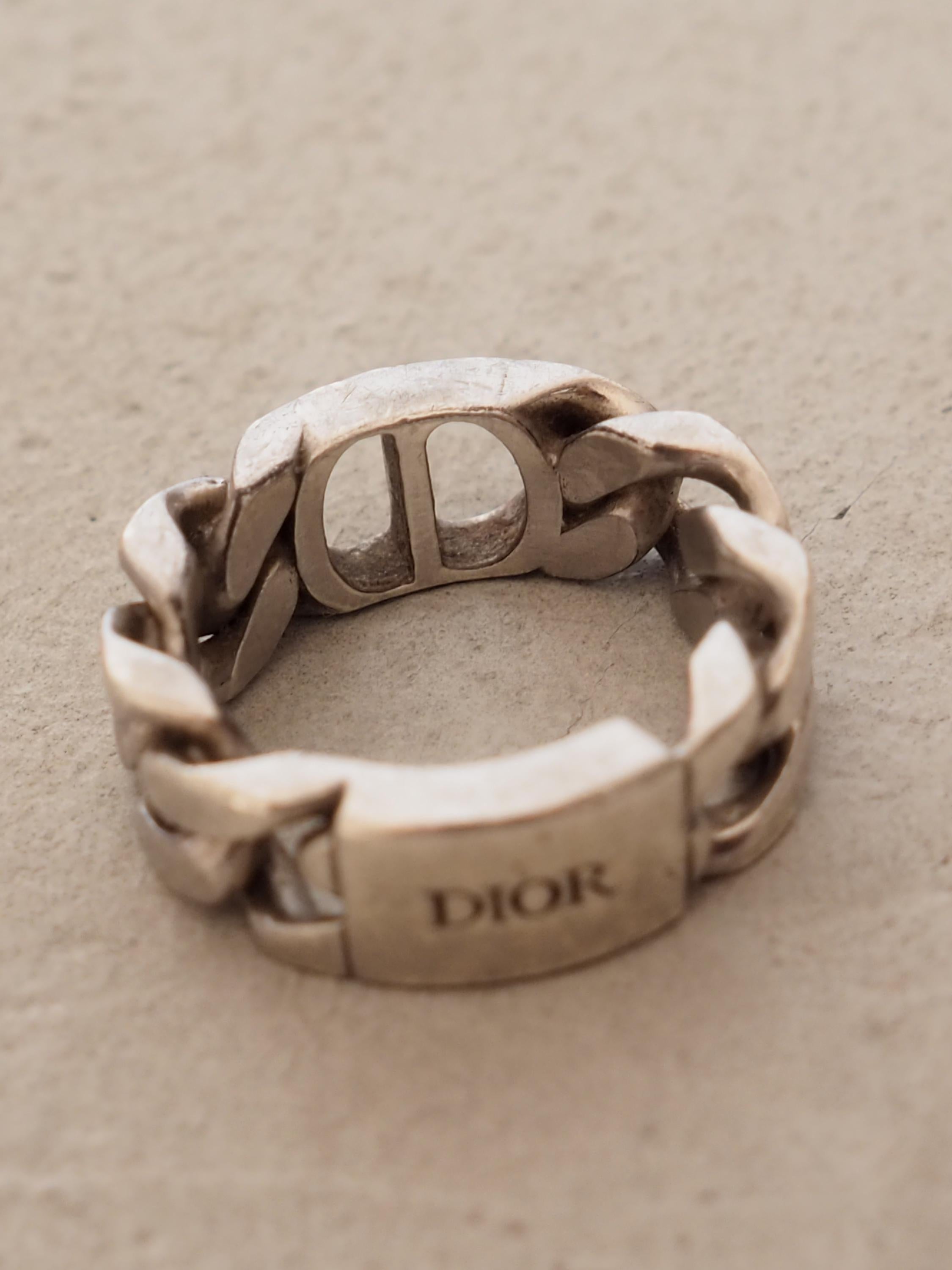 Christian Dior Ring SV 925 Silver Vintage Authentic