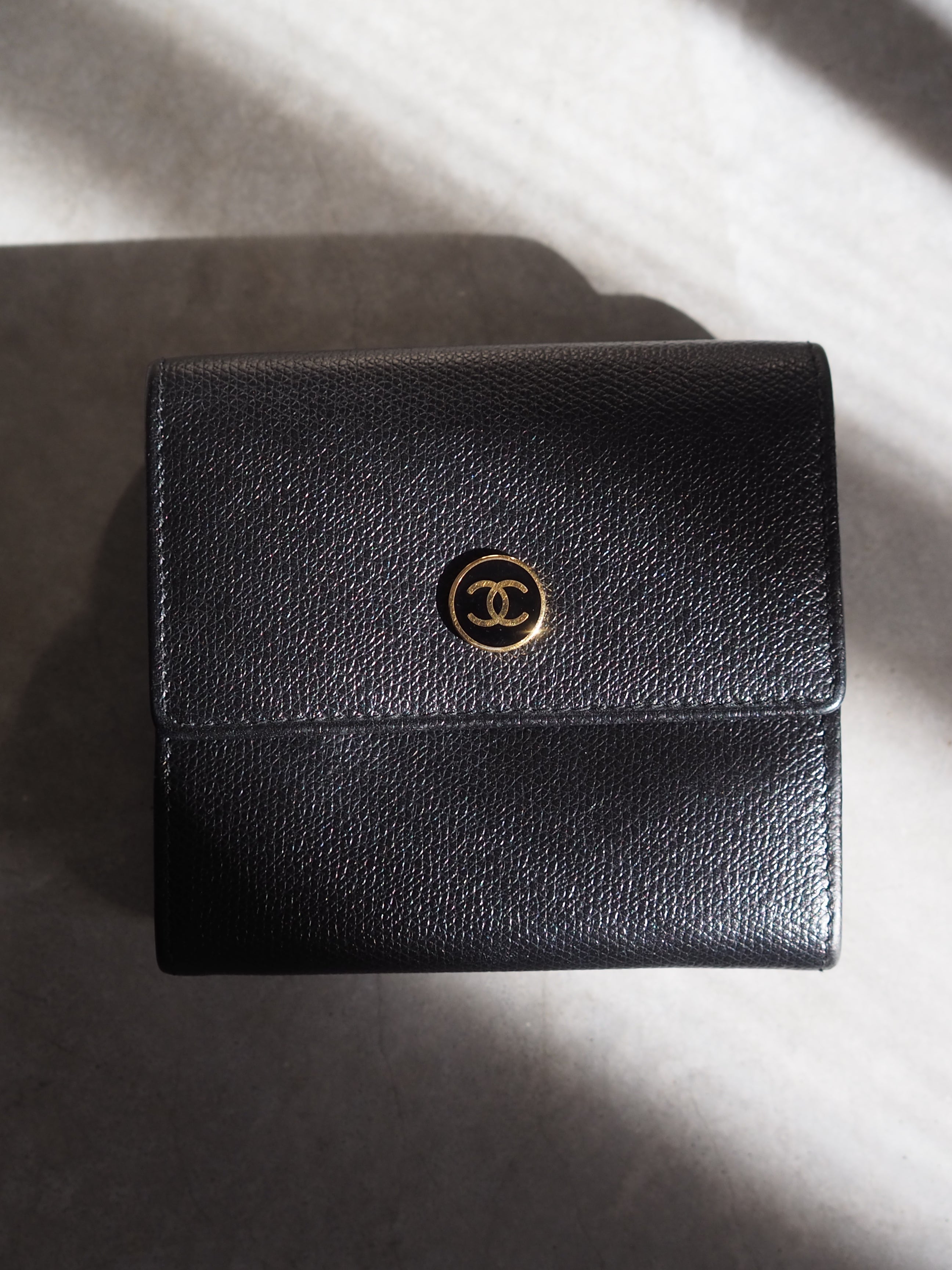 CHANEL Coco Button Compact Wallet
