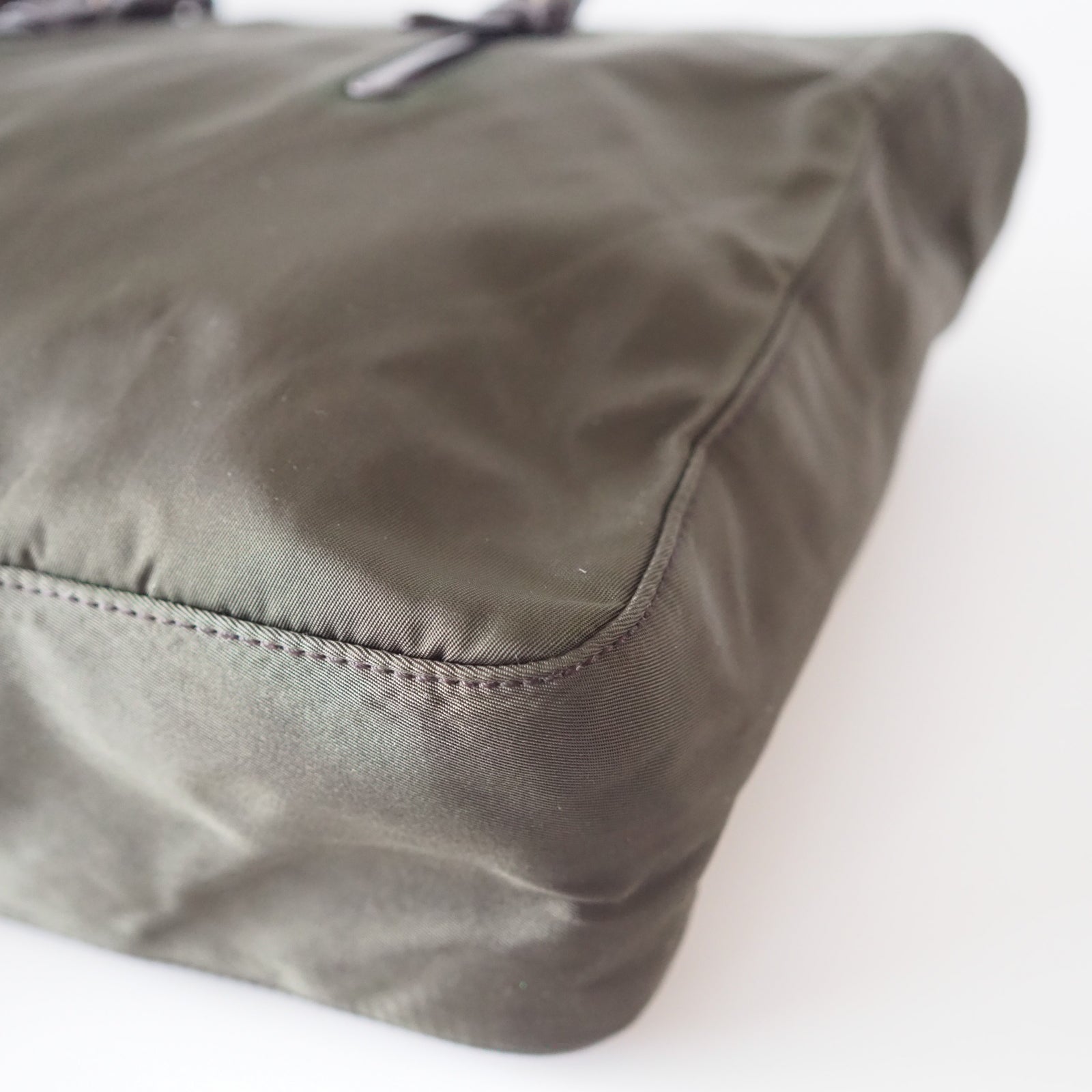 PRADA Nylon Plastic Chain Shoulder Bag