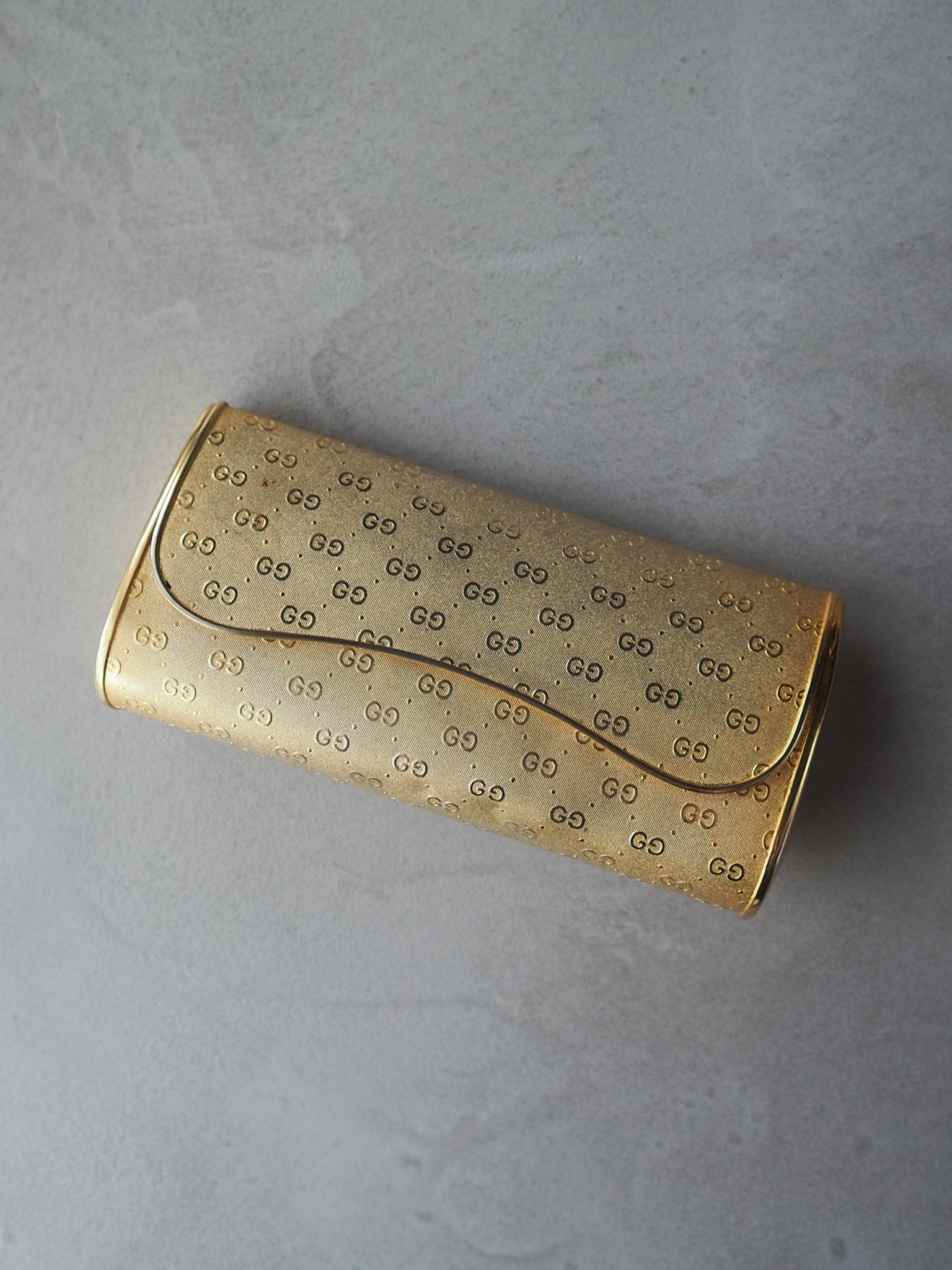 GUCCI GG Metal Clutch Bag