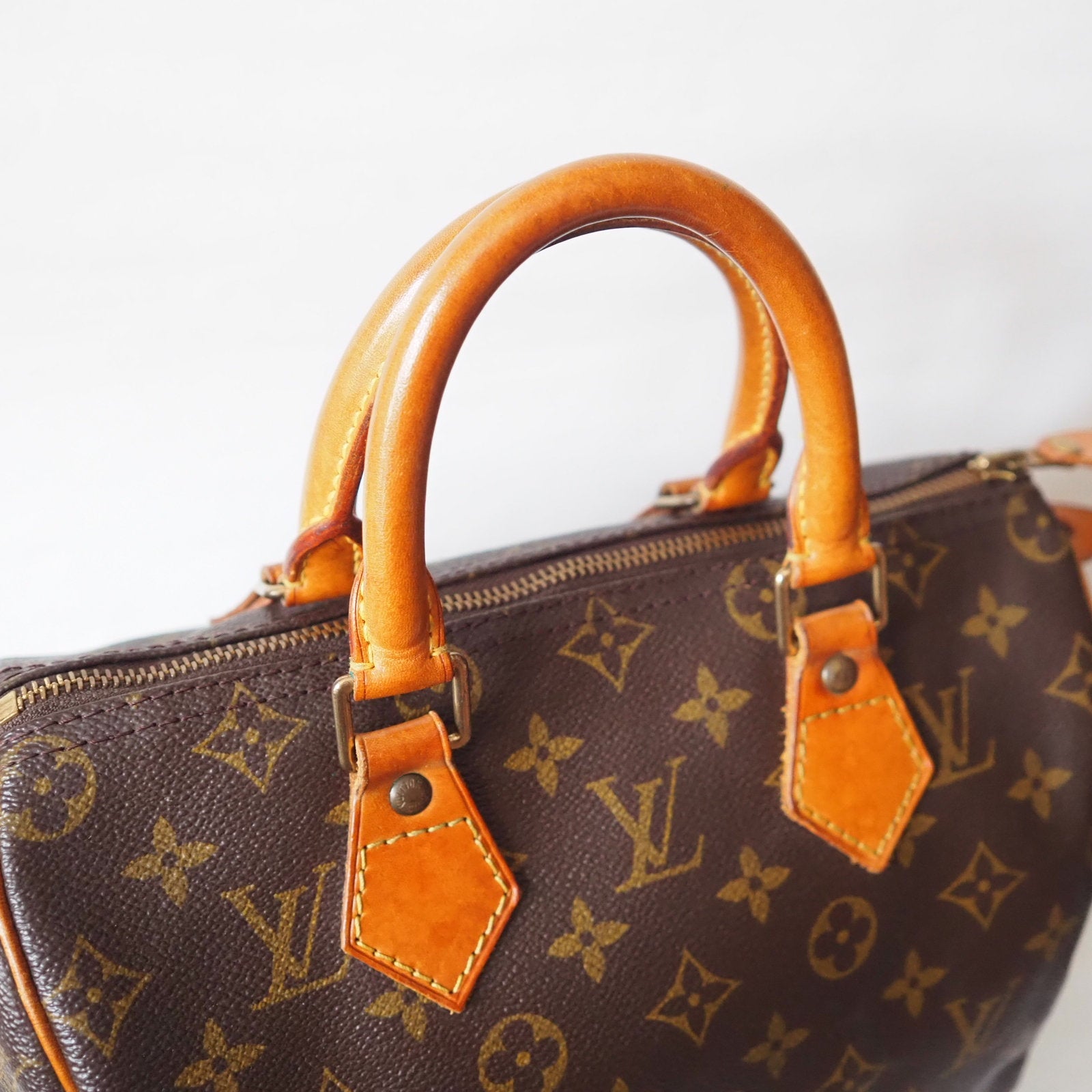 LOUIS VUITTON Speedy 25 Monogram Boston Hand Bag M41528 Purse Authentic