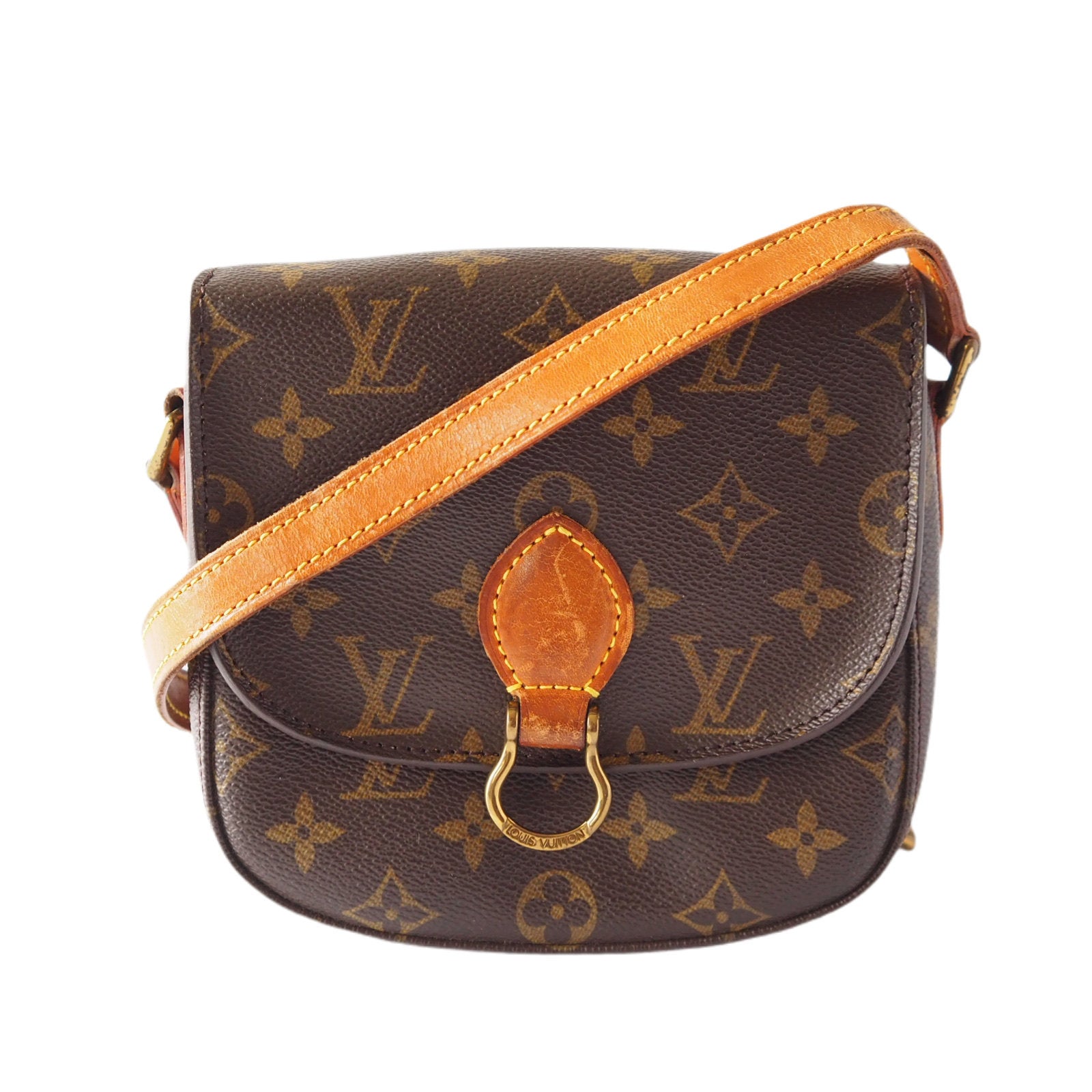 LOUIS VUITTON  Monogram Saint Cloud PM Shoulder Bag lV Vintage Cross body Authentic