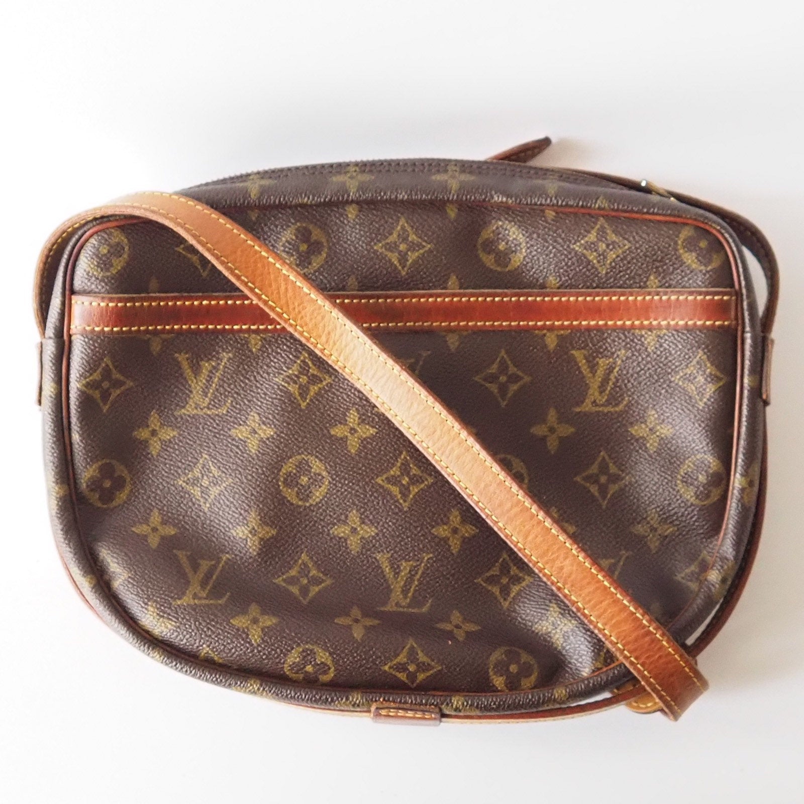 LOUIS VUITTON Monogram Jeune Fille PM Shoulder Bag Brown Authentic