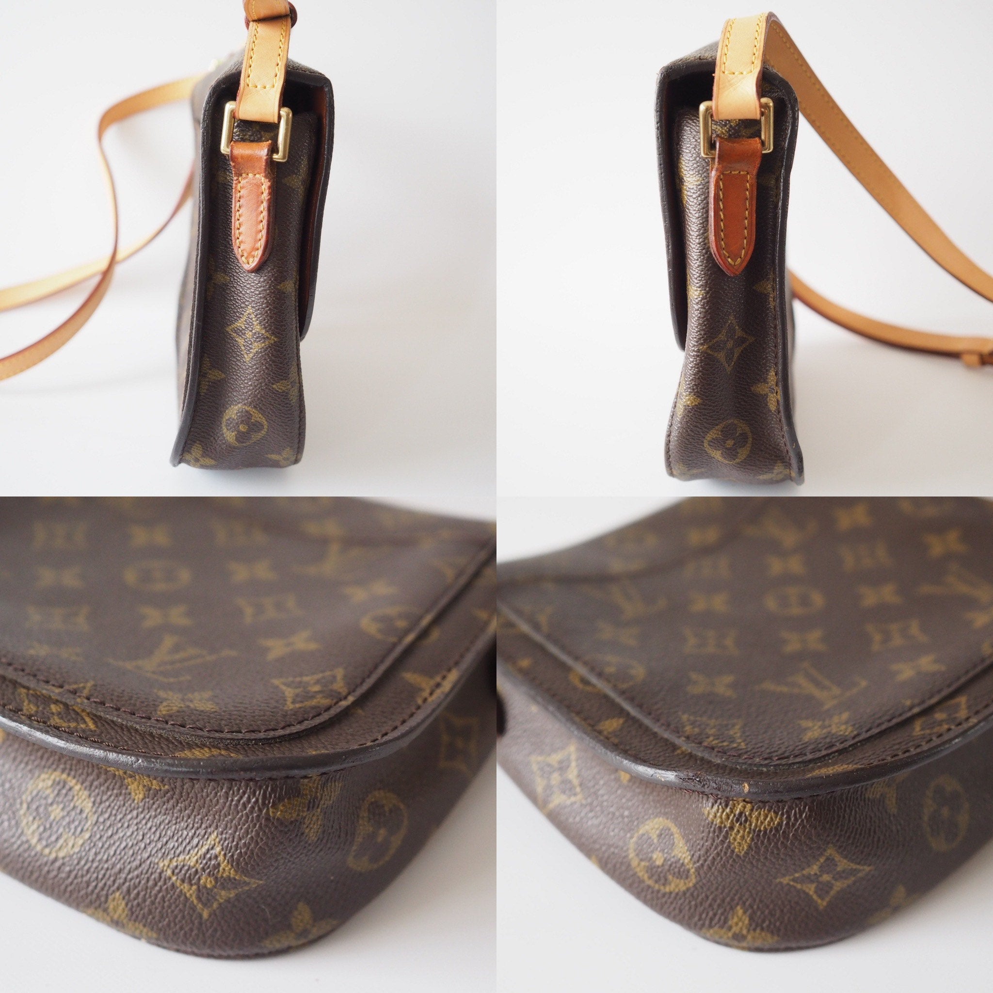 Louis Vuitton  Monogram Saint Cloud MM Shoulder Bag lV Authentic