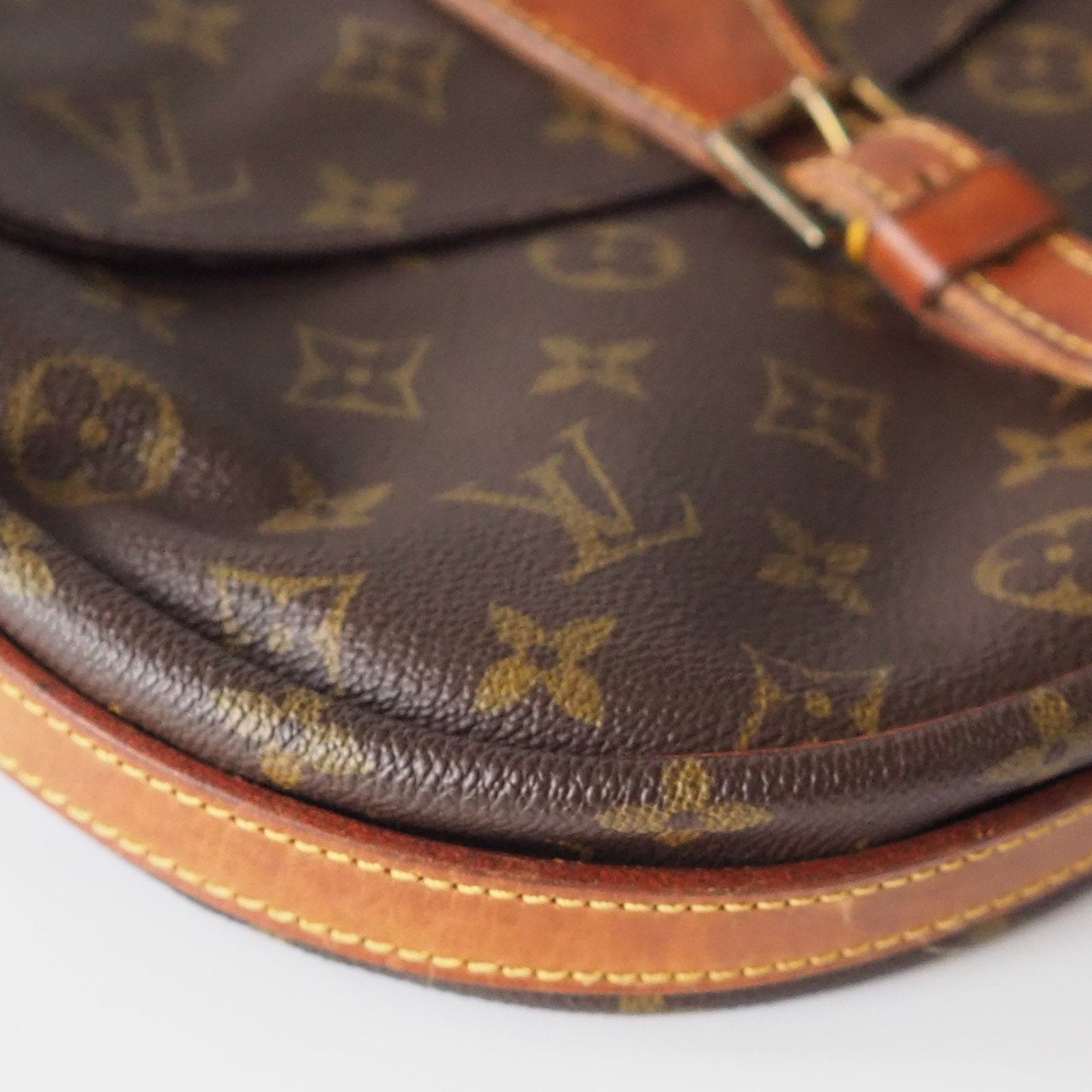 LOUIS VUITTON Monogram Jeune Fille PM Shoulder Bag Brown Authentic